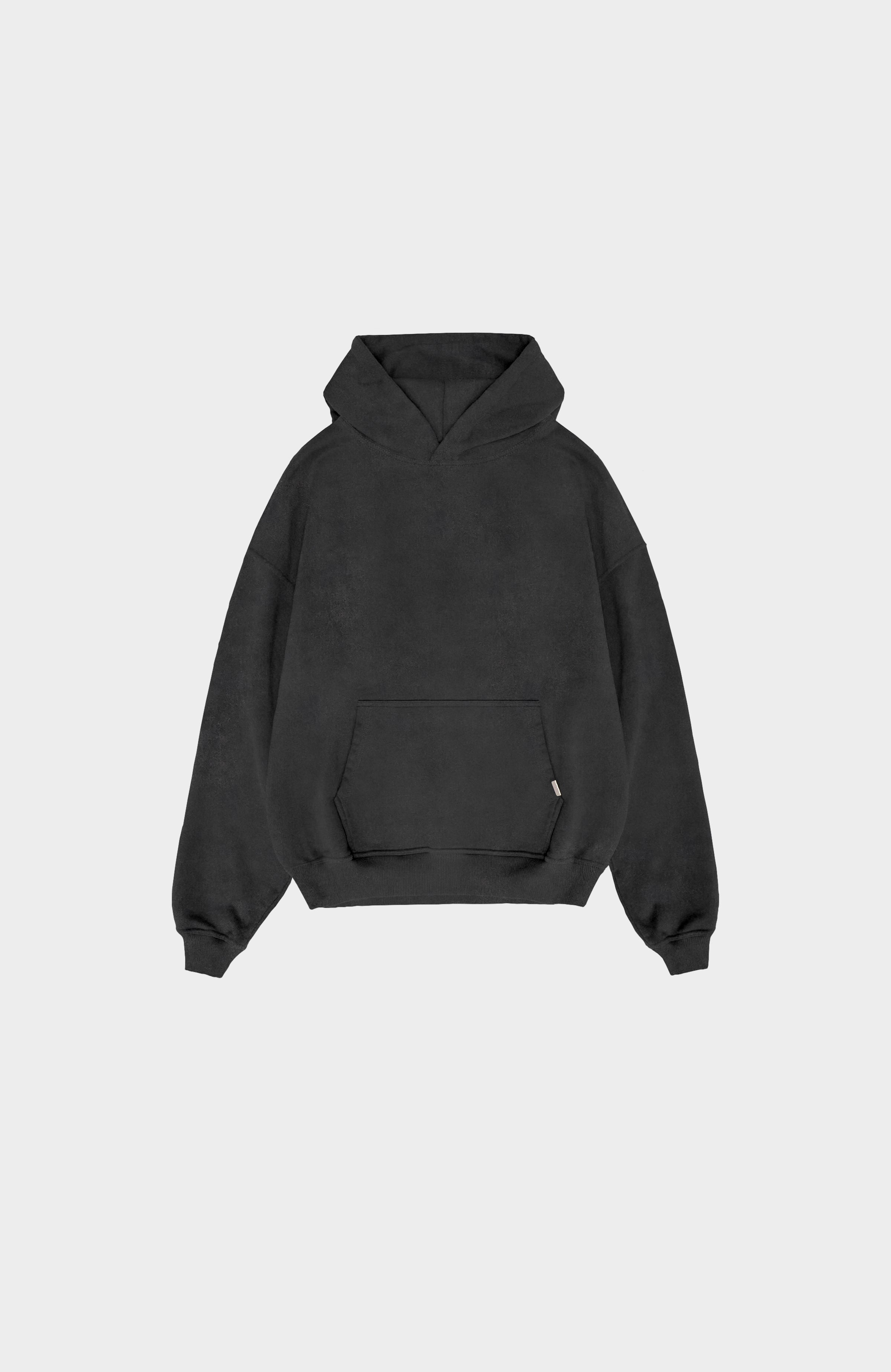 SUDADERA BLANCA LAVADA | Negra