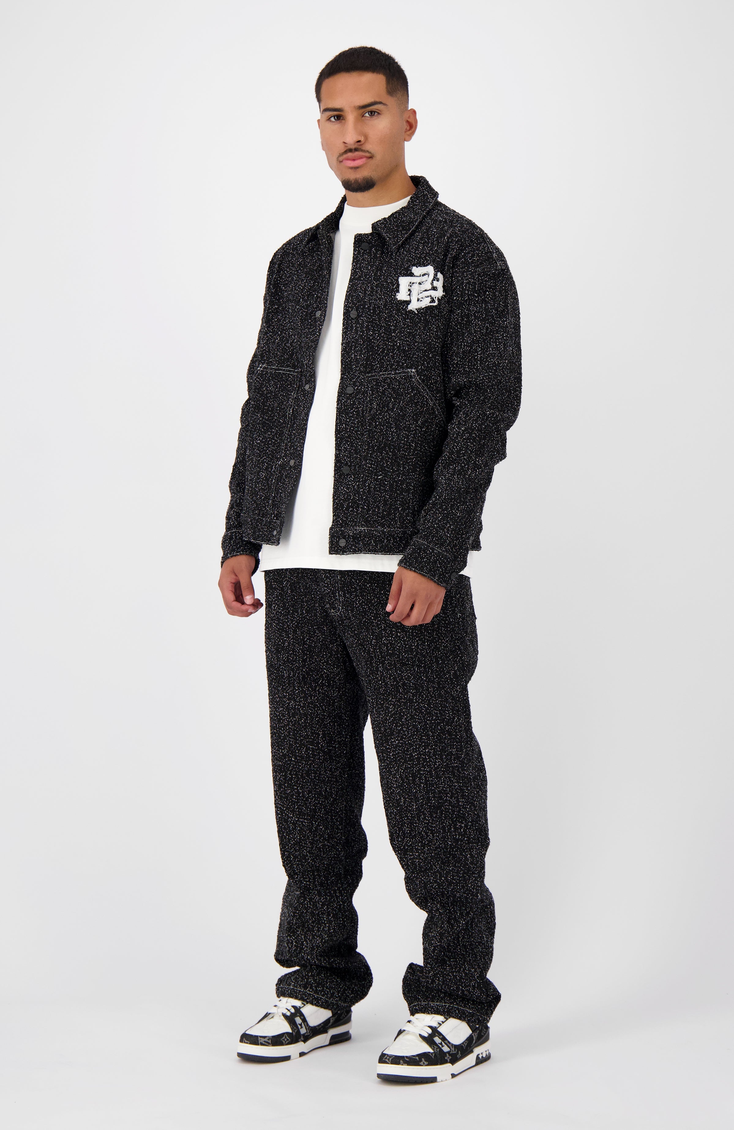 CHAQUETA BOUCLE | Negra