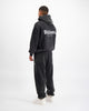 sudadera lavada con cepillo negro