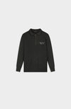 HEAVY KNIT HALF ZIP | Negro