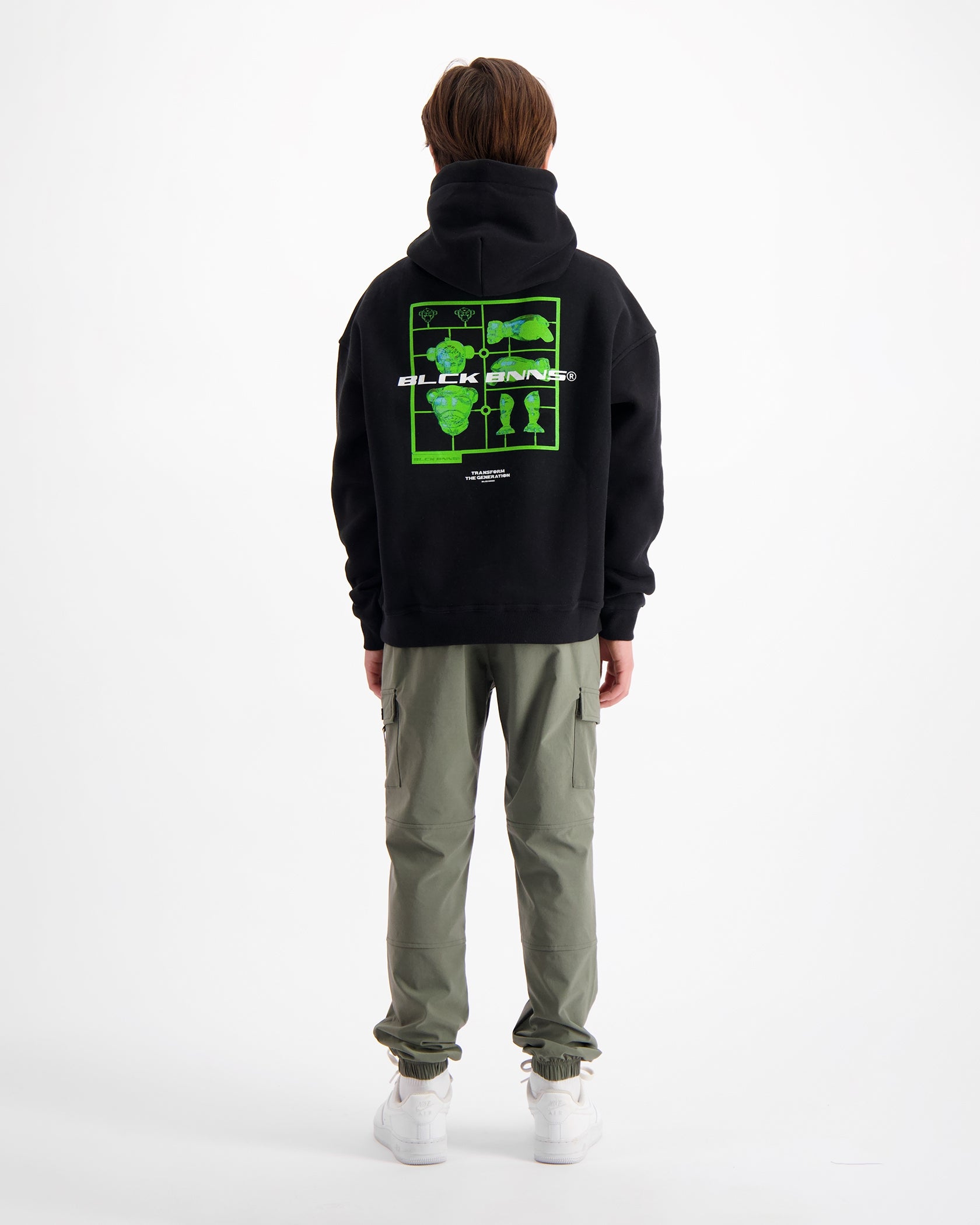 KIDS ACTION FIGURE HOODIE | Negro
