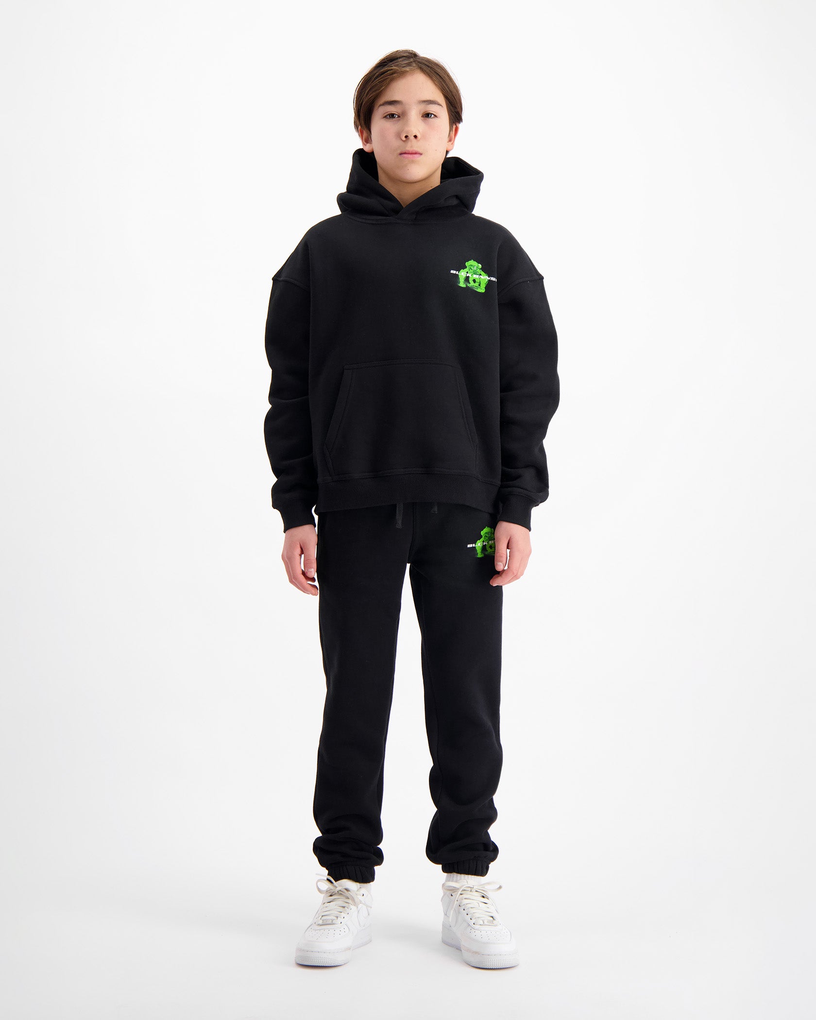 KIDS ACTION FIGURE HOODIE | Negro