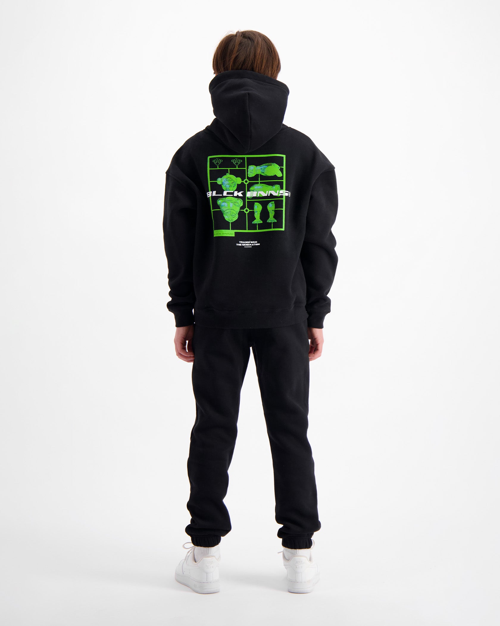 KIDS ACTION FIGURE HOODIE | Negro