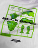 CAMISETA DE MANGA CORTA PARA NIÑOS DE LA FIGURA DE ACCIÓN | Blanca