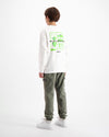 CAMISETA DE MANGA CORTA PARA NIÑOS DE LA FIGURA DE ACCIÓN | Blanca