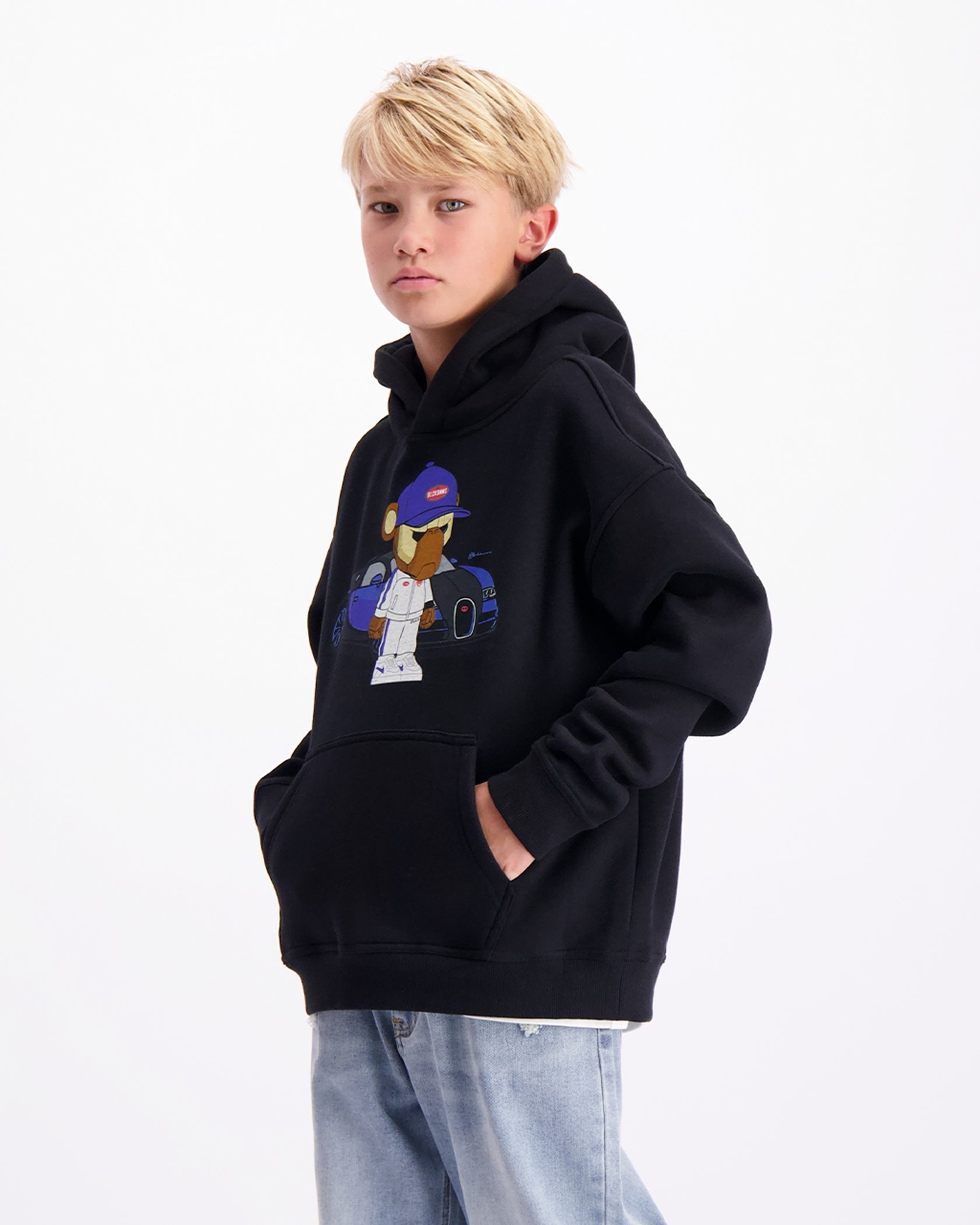 KIDS BBUGATTY HOODIE | Negro