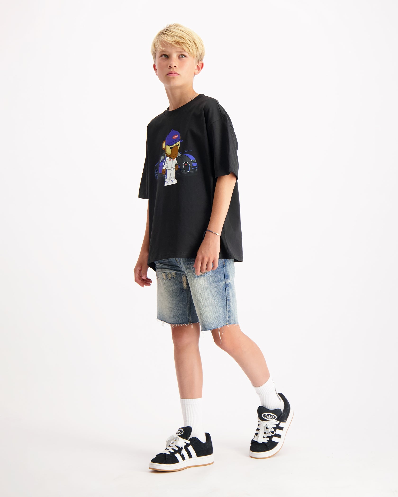 CAMISETA KIDS BBUGATTY | Negro
