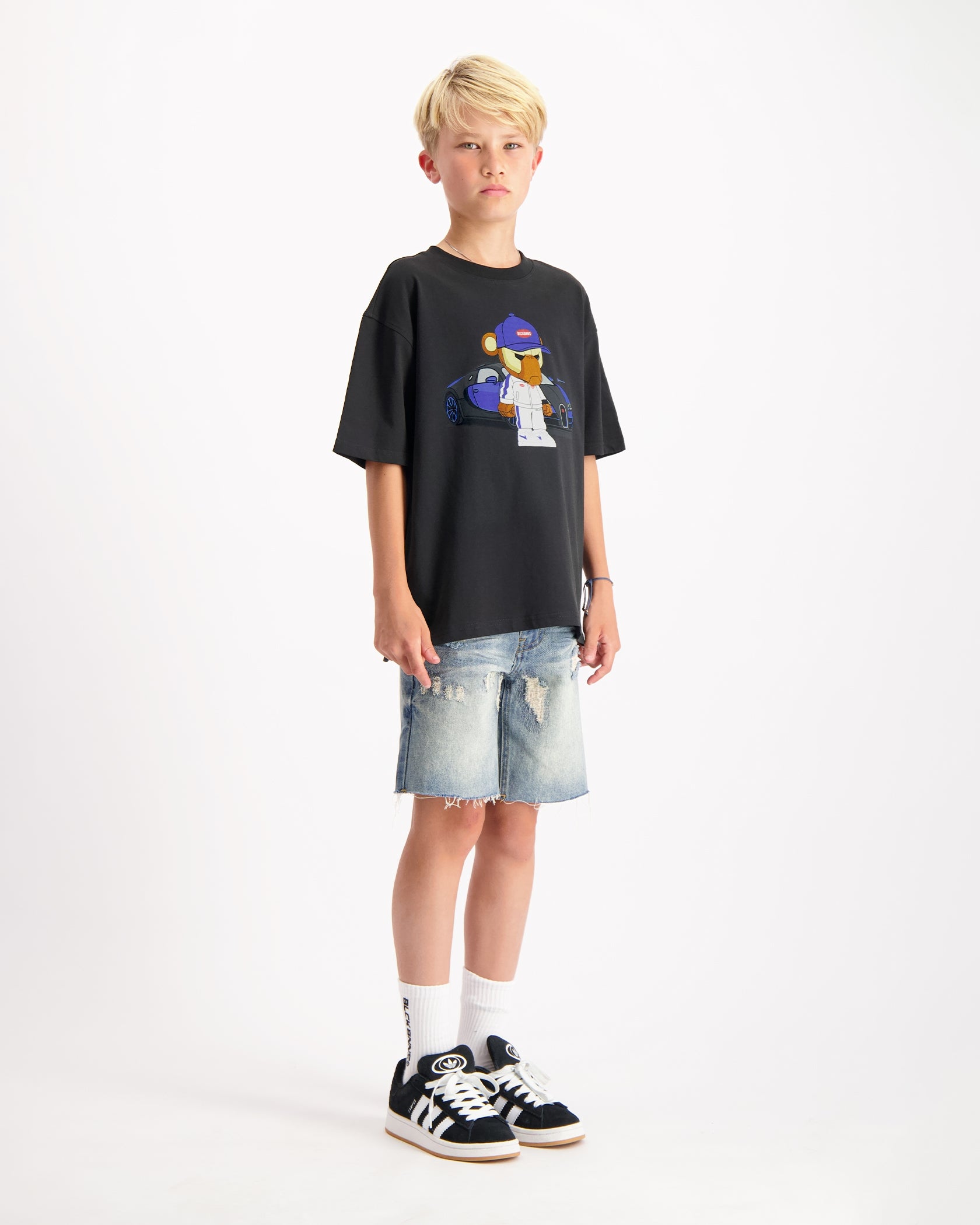 CAMISETA KIDS BBUGATTY | Negro