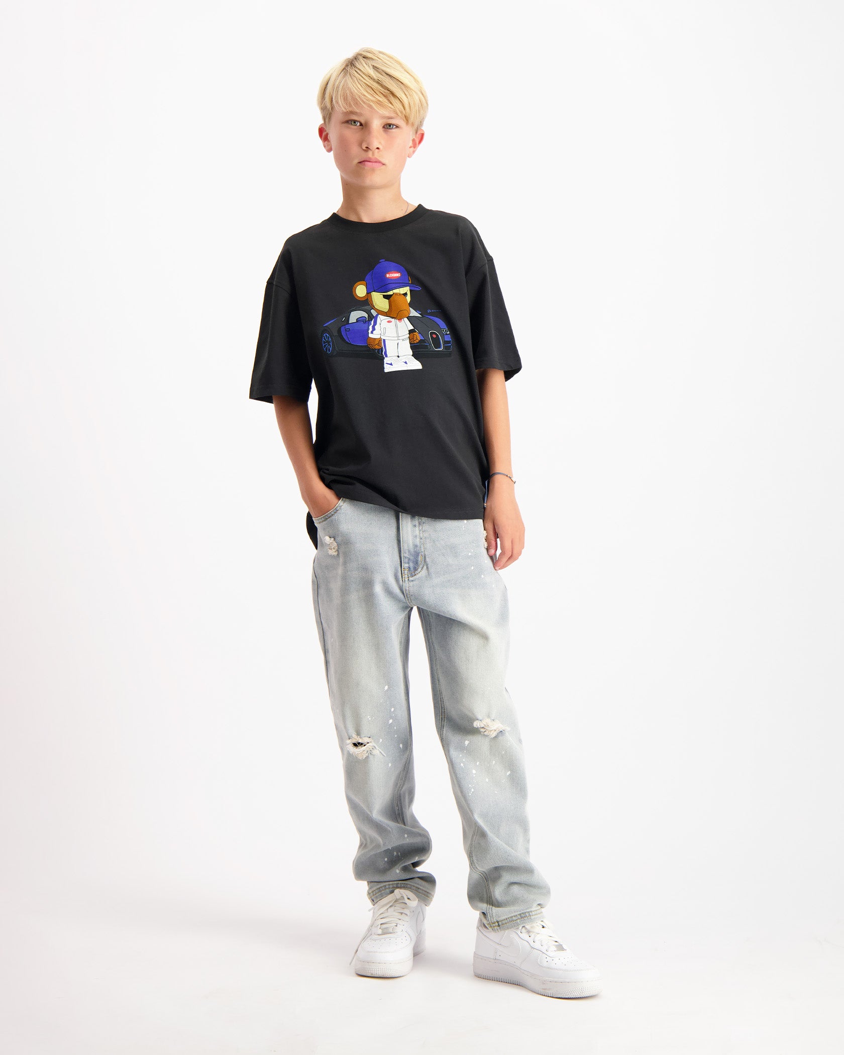 CAMISETA KIDS BBUGATTY | Negro