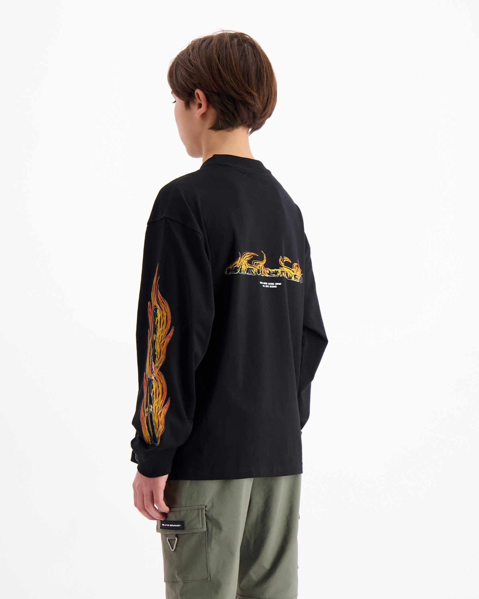 CAMISETA NIÑOS BLAZE LONGSLEEVE | Negro