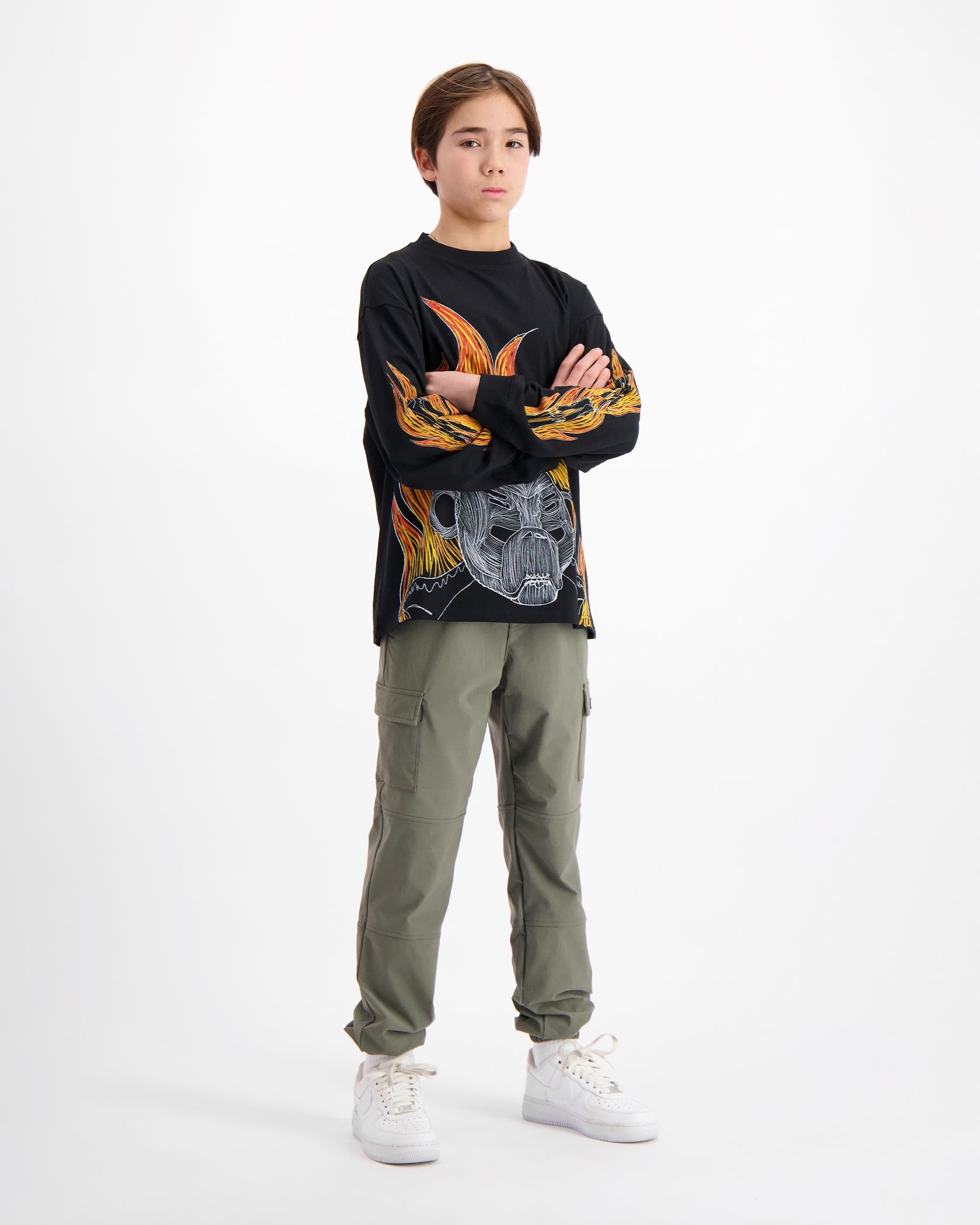 CAMISETA NIÑOS BLAZE LONGSLEEVE | Negro
