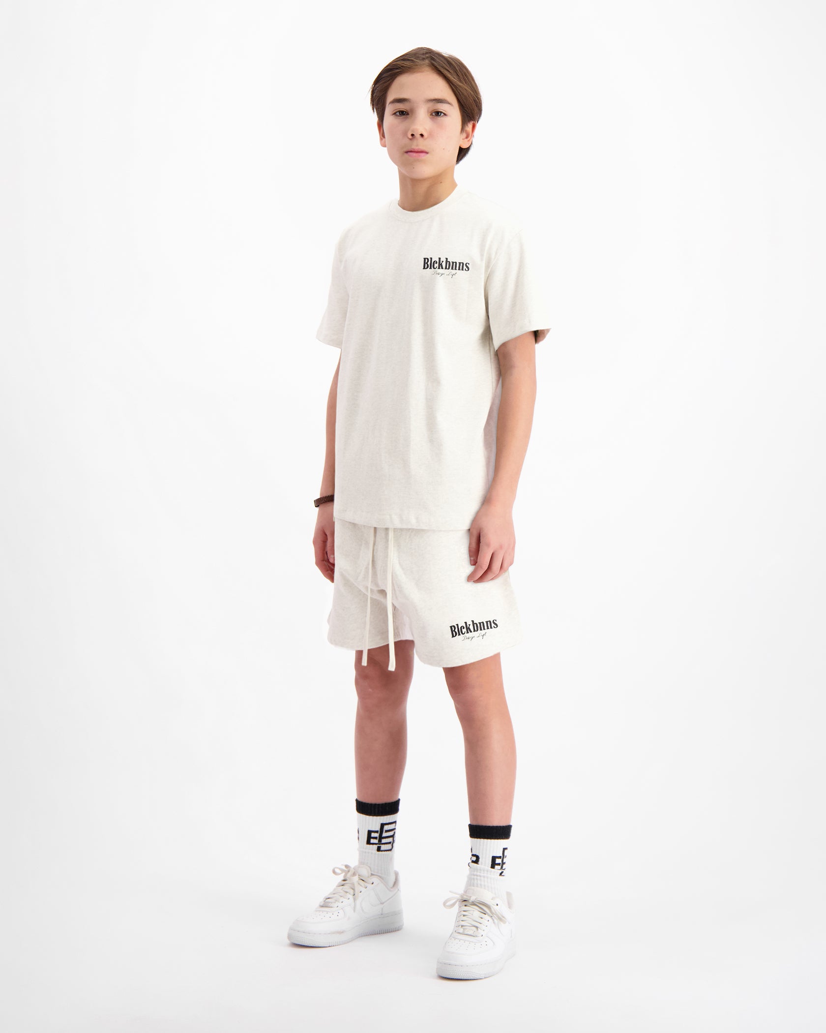 KIDS BRUSH TWINSET | Melange gris