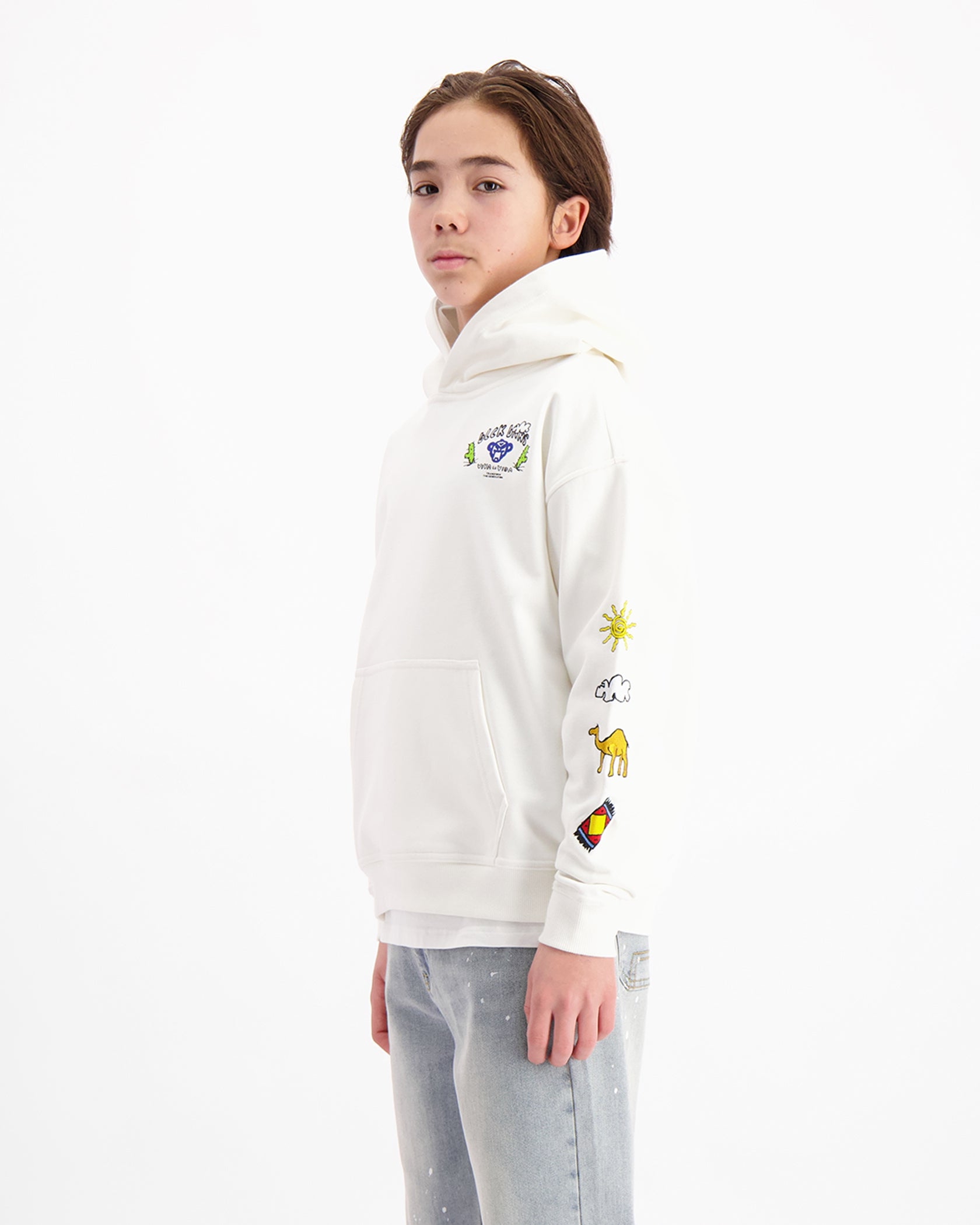 SUDADERA KIDS CRAYON | Blanca