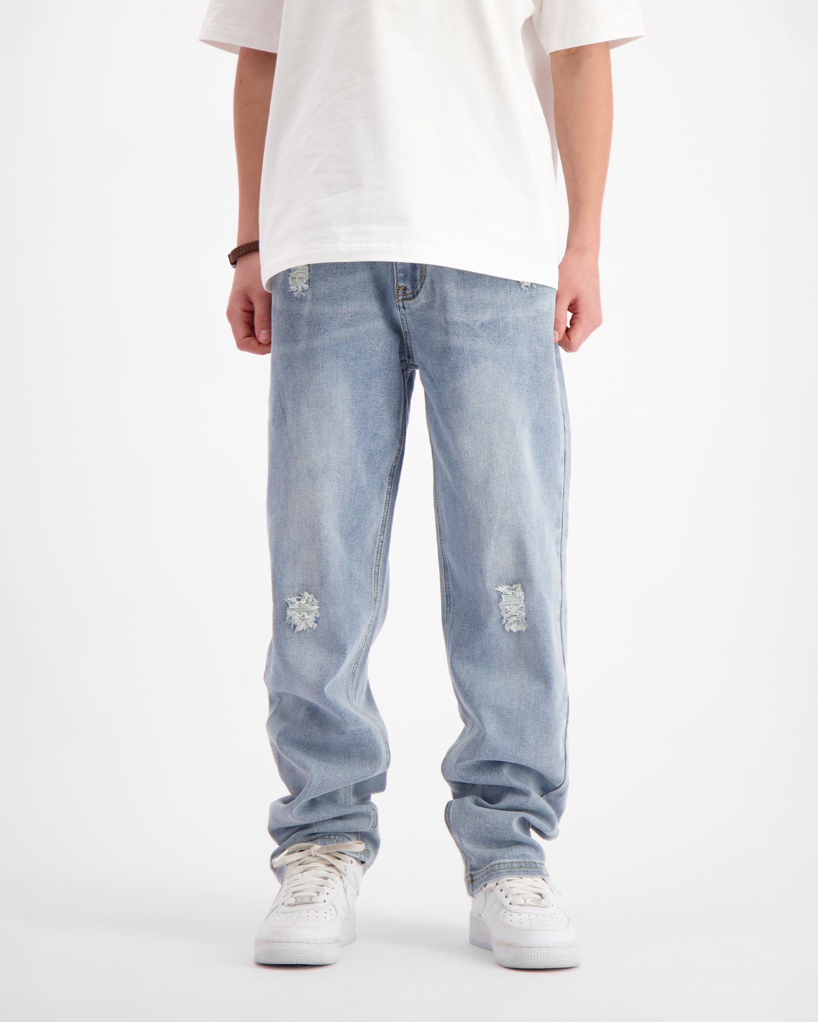 KIDS DRIBBLE STRAIGHT FIT DENIM | Azul claro
