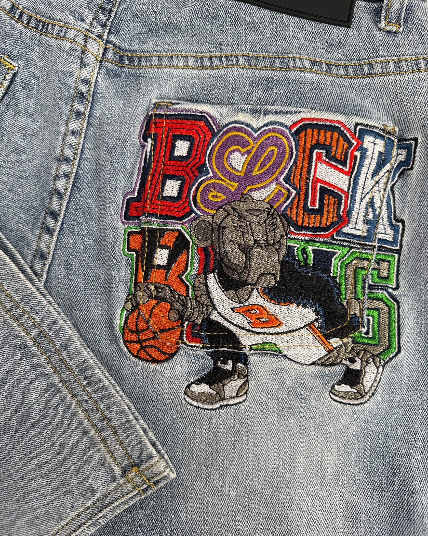 KIDS DRIBBLE STRAIGHT FIT DENIM | Azul claro