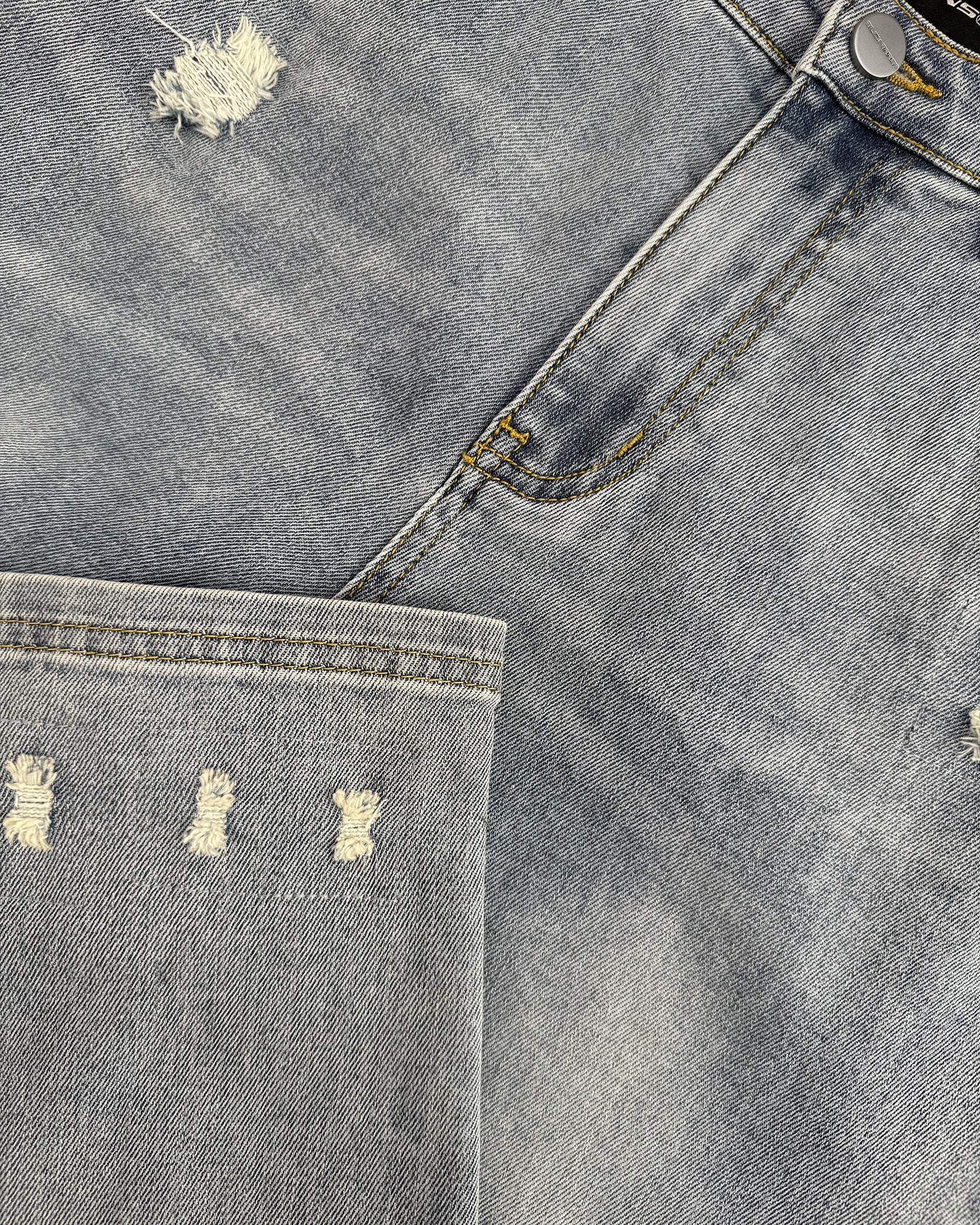 KIDS DRIBBLE STRAIGHT FIT DENIM | Azul claro