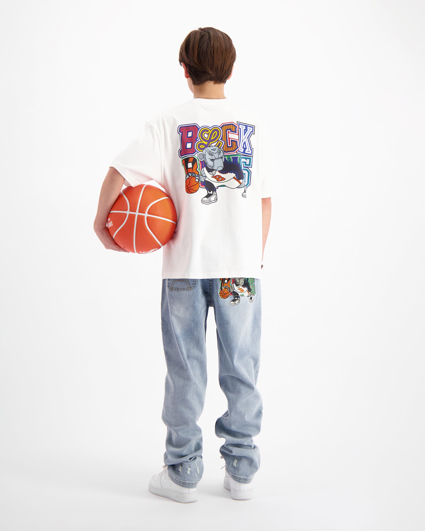 JUEGO DE CAMISETAS DRIBBLE PARA NIÑOS | Blanco