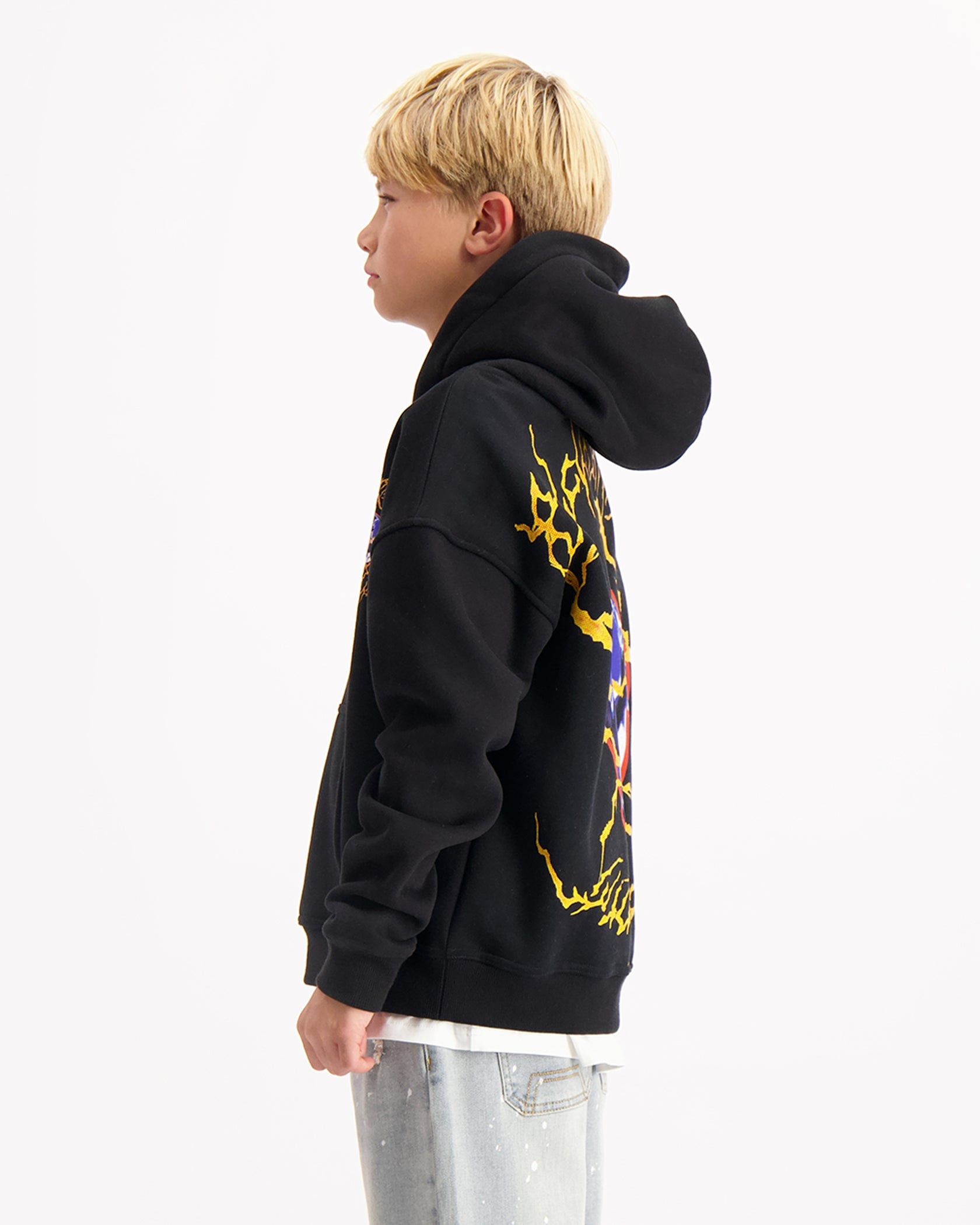 KIDS ELECTRO HOODIE | Negro