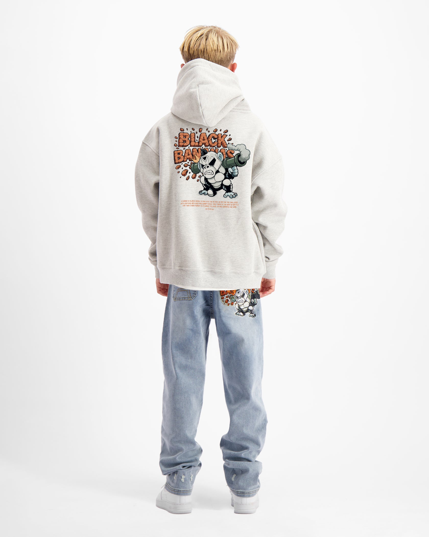 JUEGO DE SUDADERAS KIDS EXPLODE | MELANGE gris