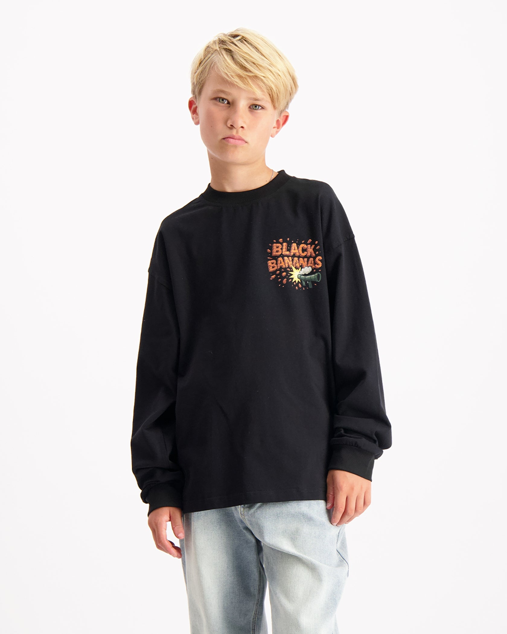 KIDS EXPLODE LONGSLEEVE | Negro