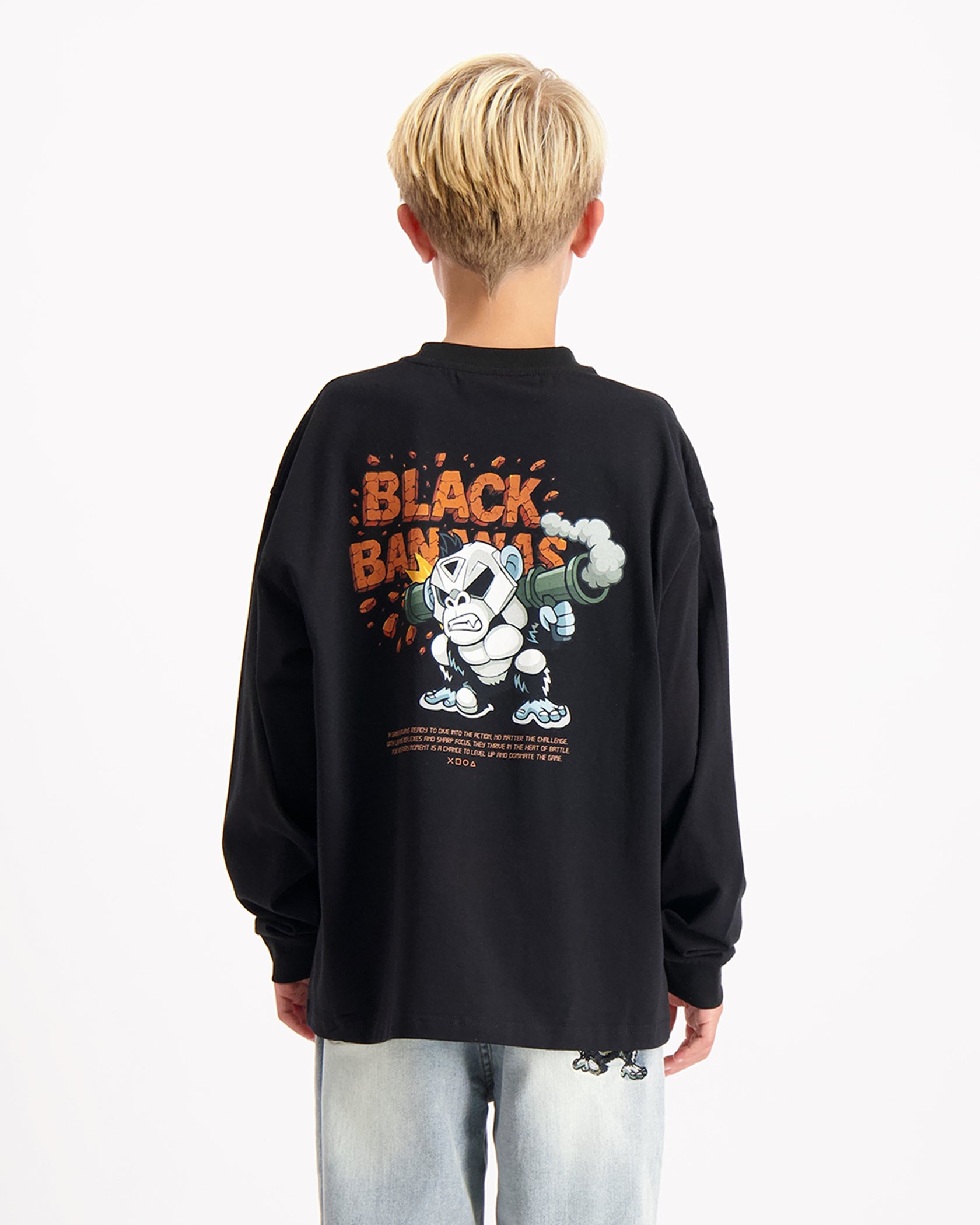 KIDS EXPLODE LONGSLEEVE | Negro