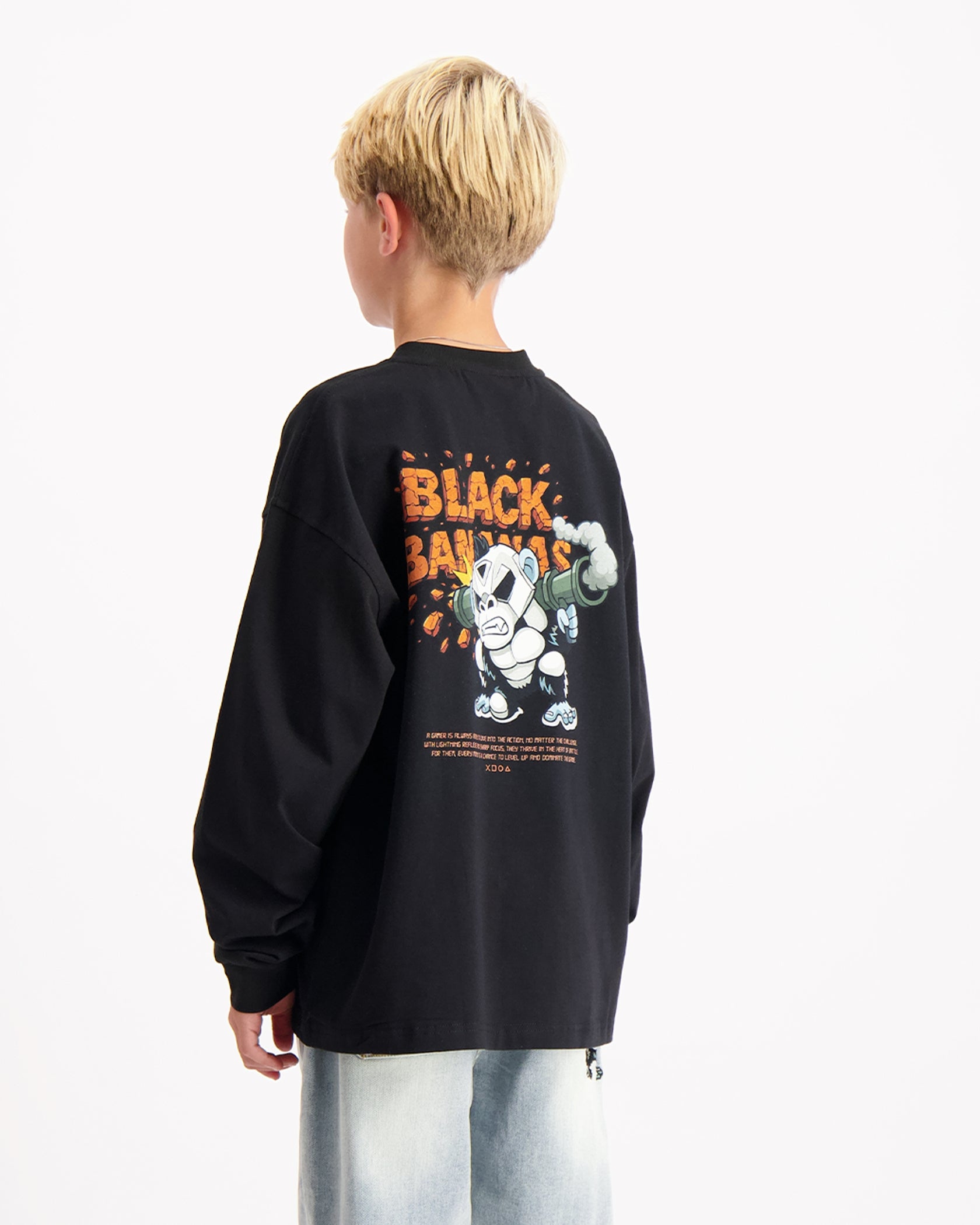 KIDS EXPLODE LONGSLEEVE | Negro