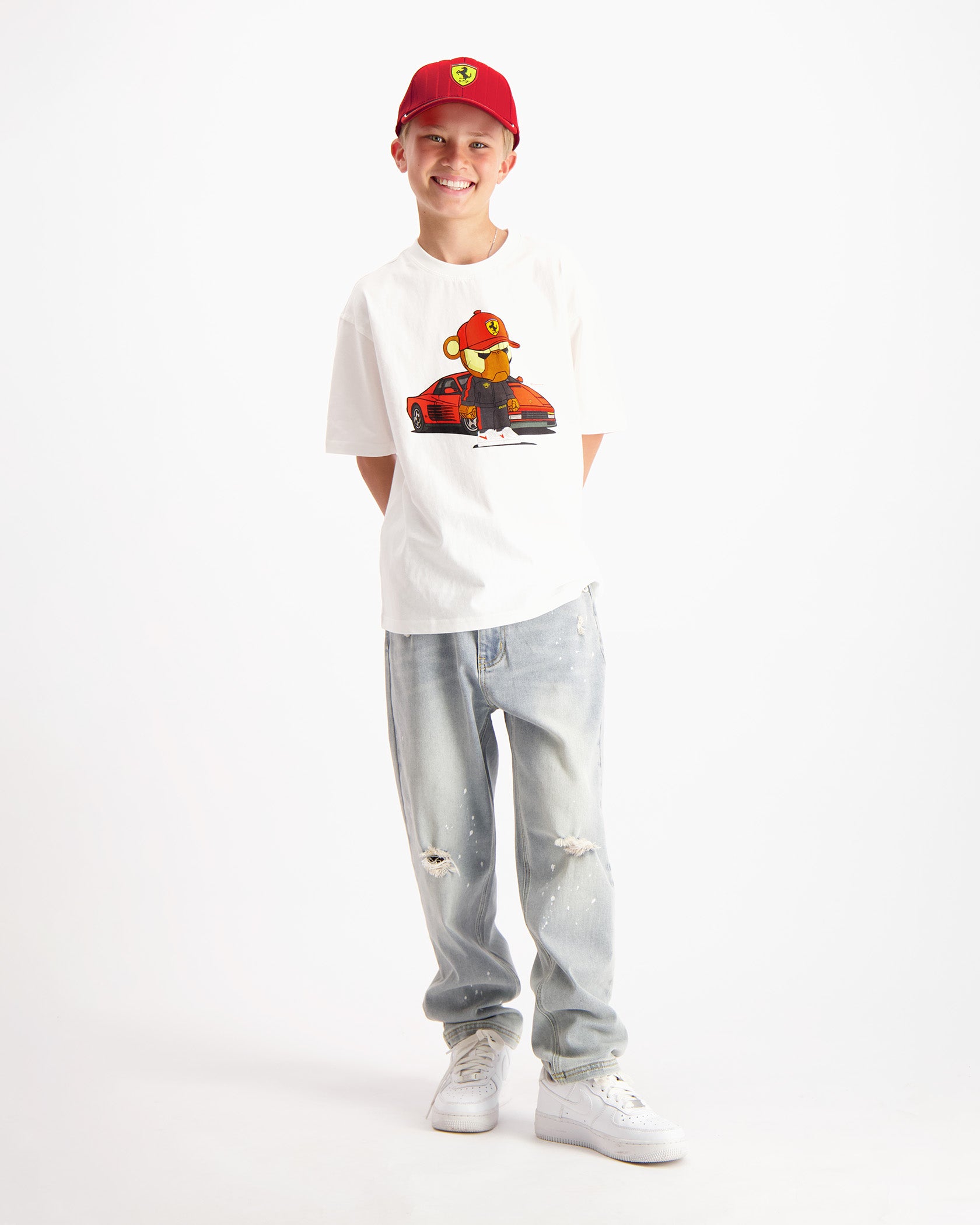 CAMISETA FEBBARI NIÑOS | Blanco hueso