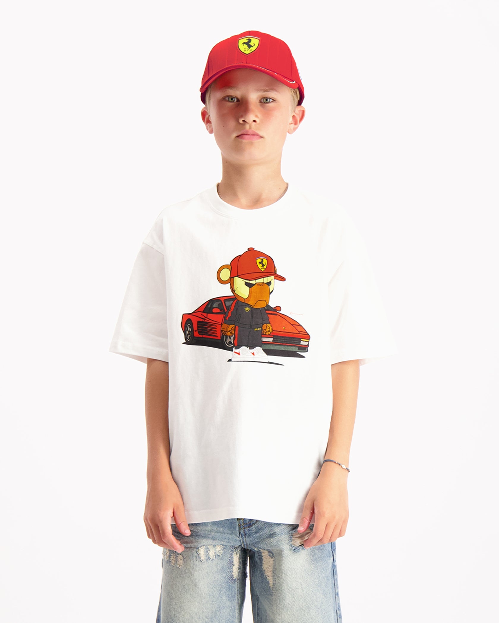 CAMISETA FEBBARI NIÑOS | Blanco hueso