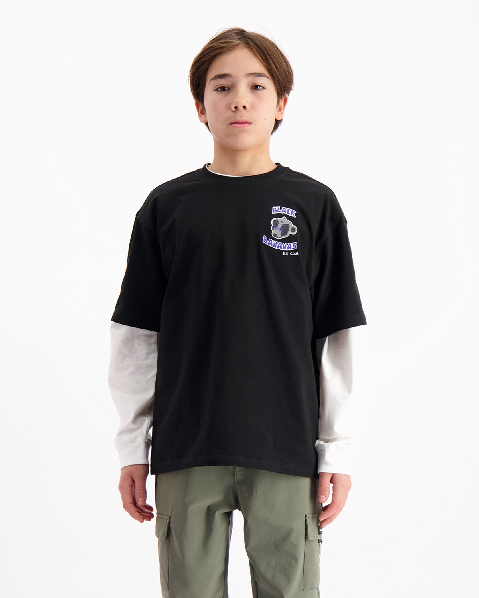CAMISETA KIDS KO CLUB | Negra
