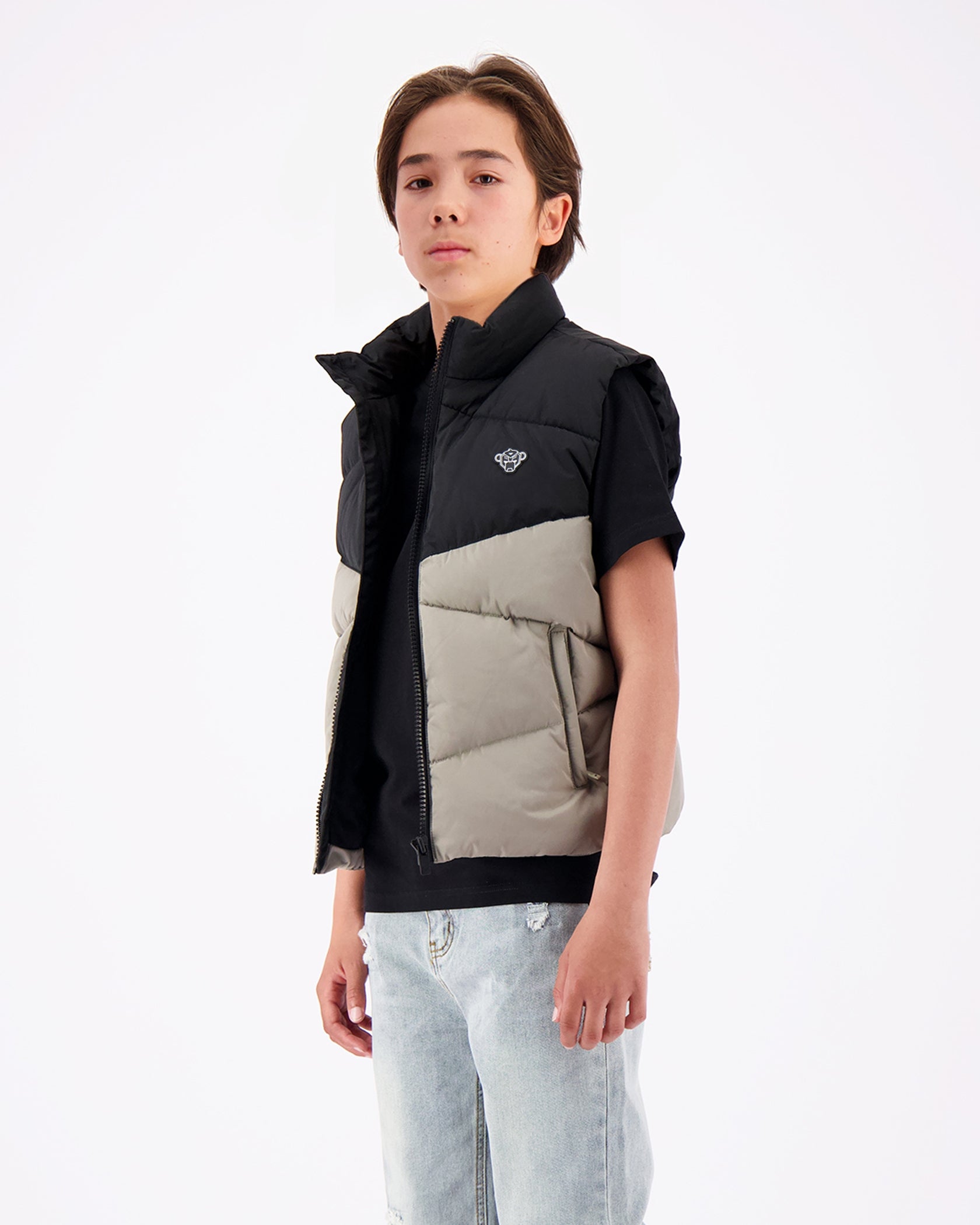 KIDS PEEK BODYWARMER | gris