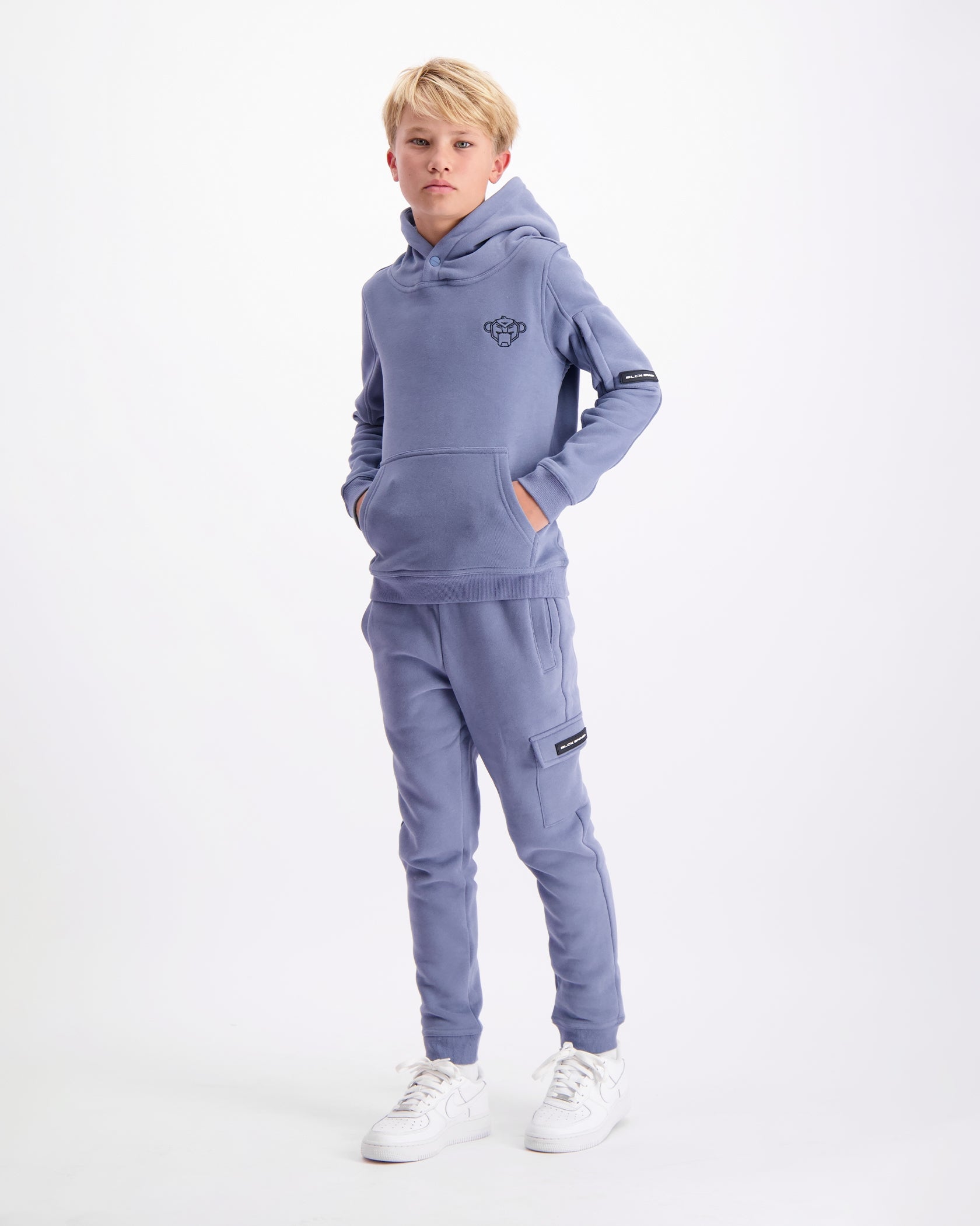 SUDADERA KIDS PLATE | Azul