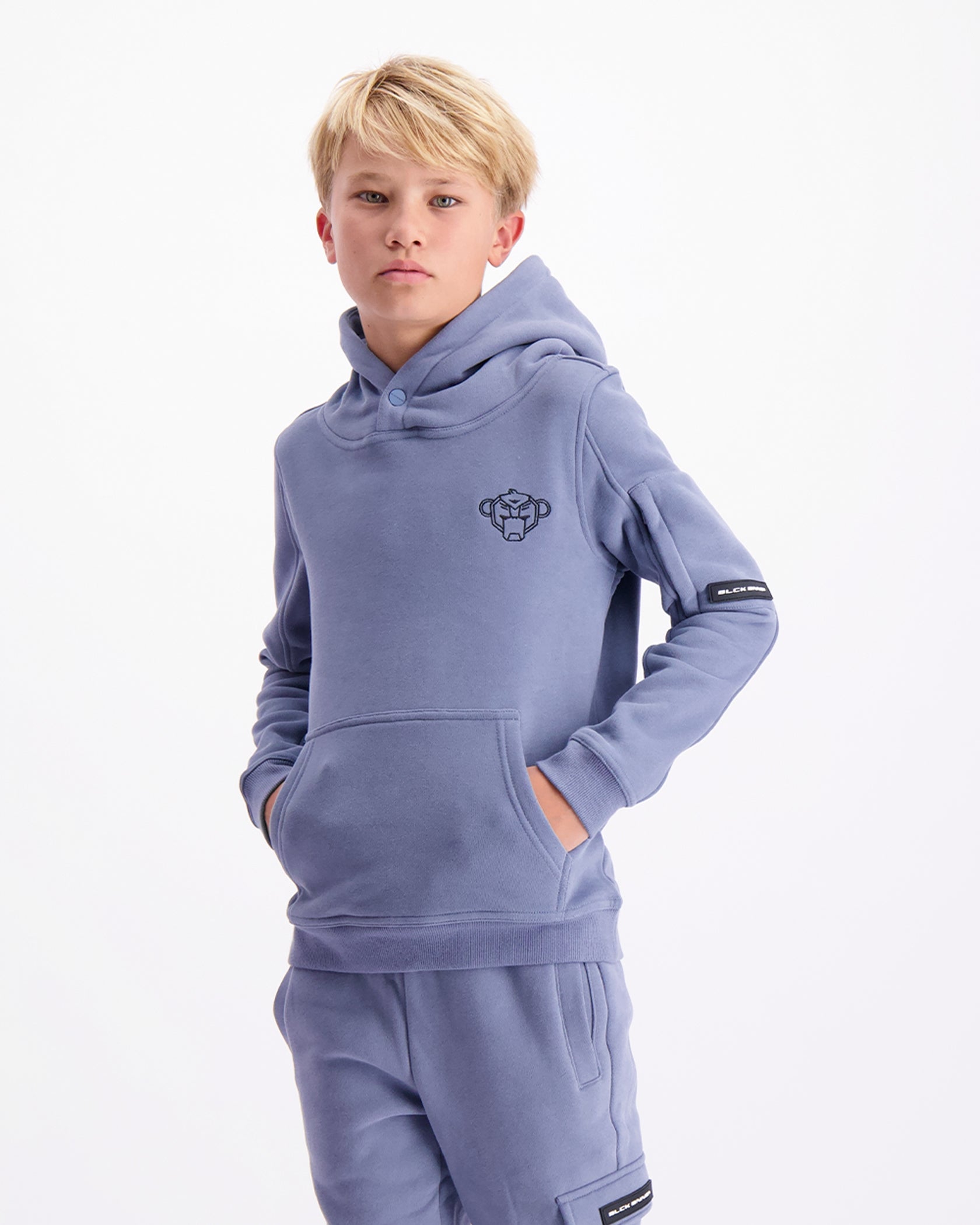 SUDADERA KIDS PLATE | Azul