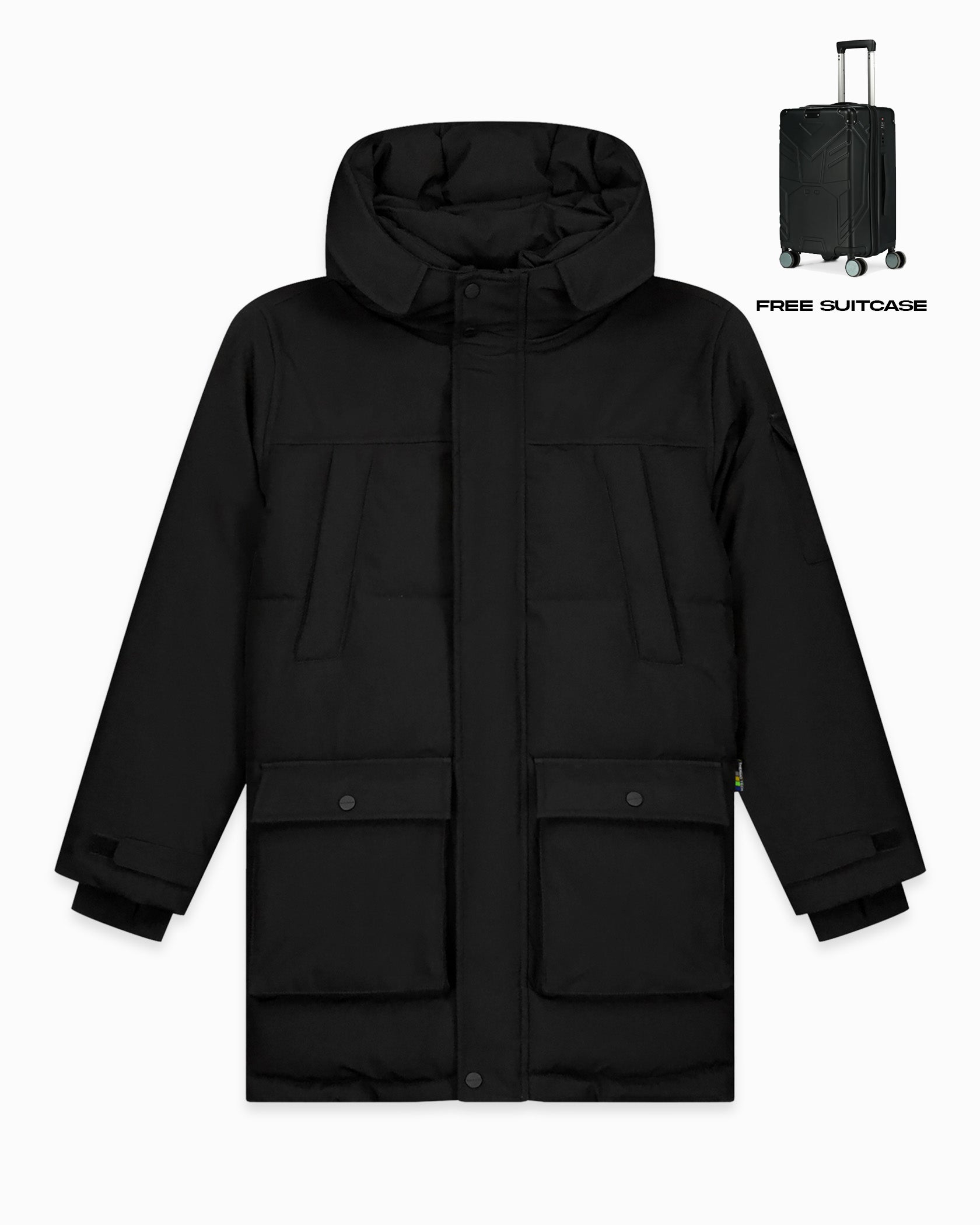 CHAQUETA KIDS PLATE PARKA | Negro
