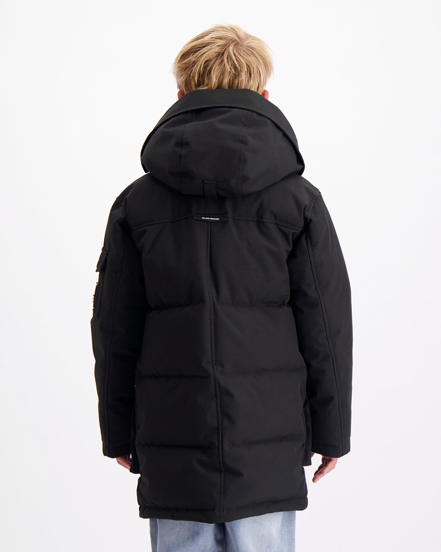 CHAQUETA KIDS PLATE PARKA | Negro