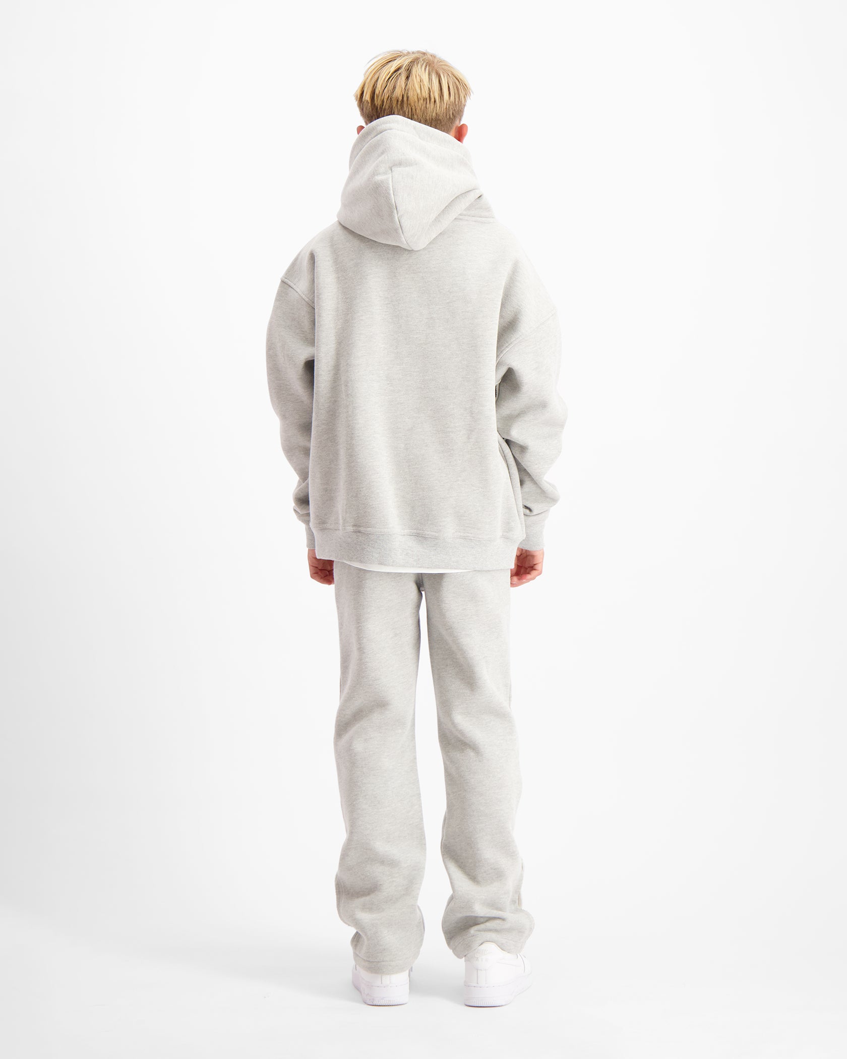 KIDS RIPPED MONOGRAM SWEATSUIT | gris