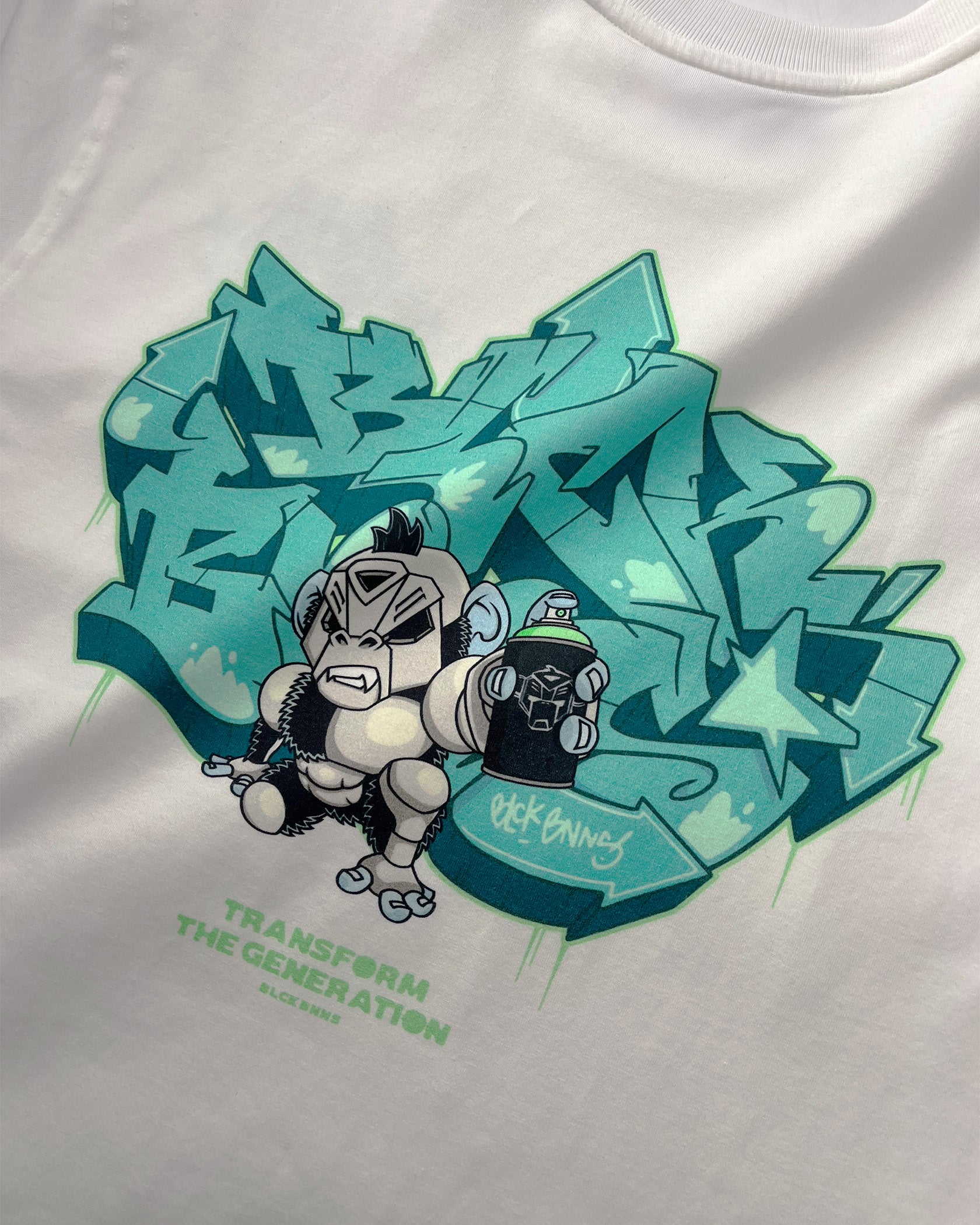 CAMISETA SPRAYADA NIÑOS | Blanco