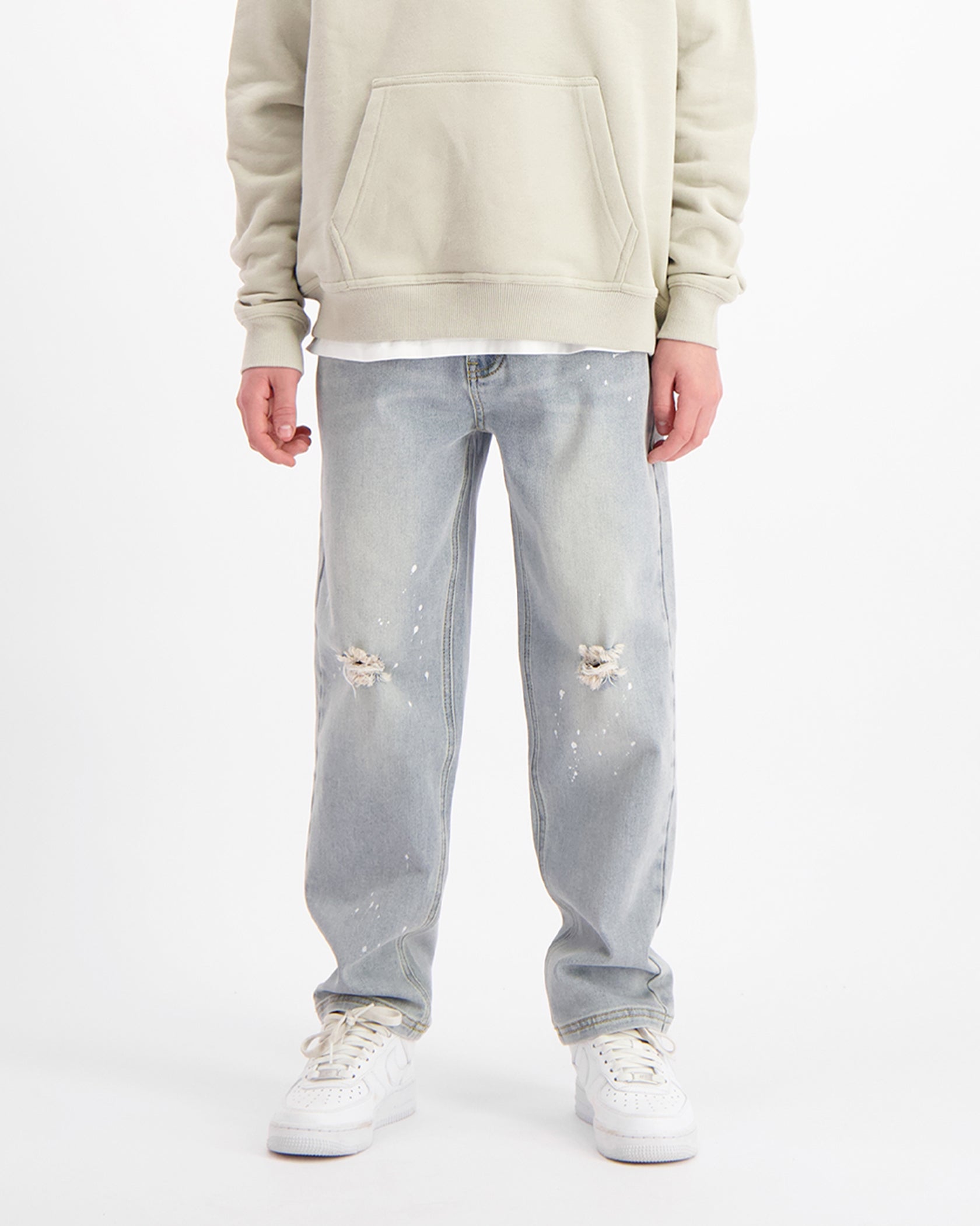 KIDS STRAIGHT FIT PAINTER DENIM | Azul claro