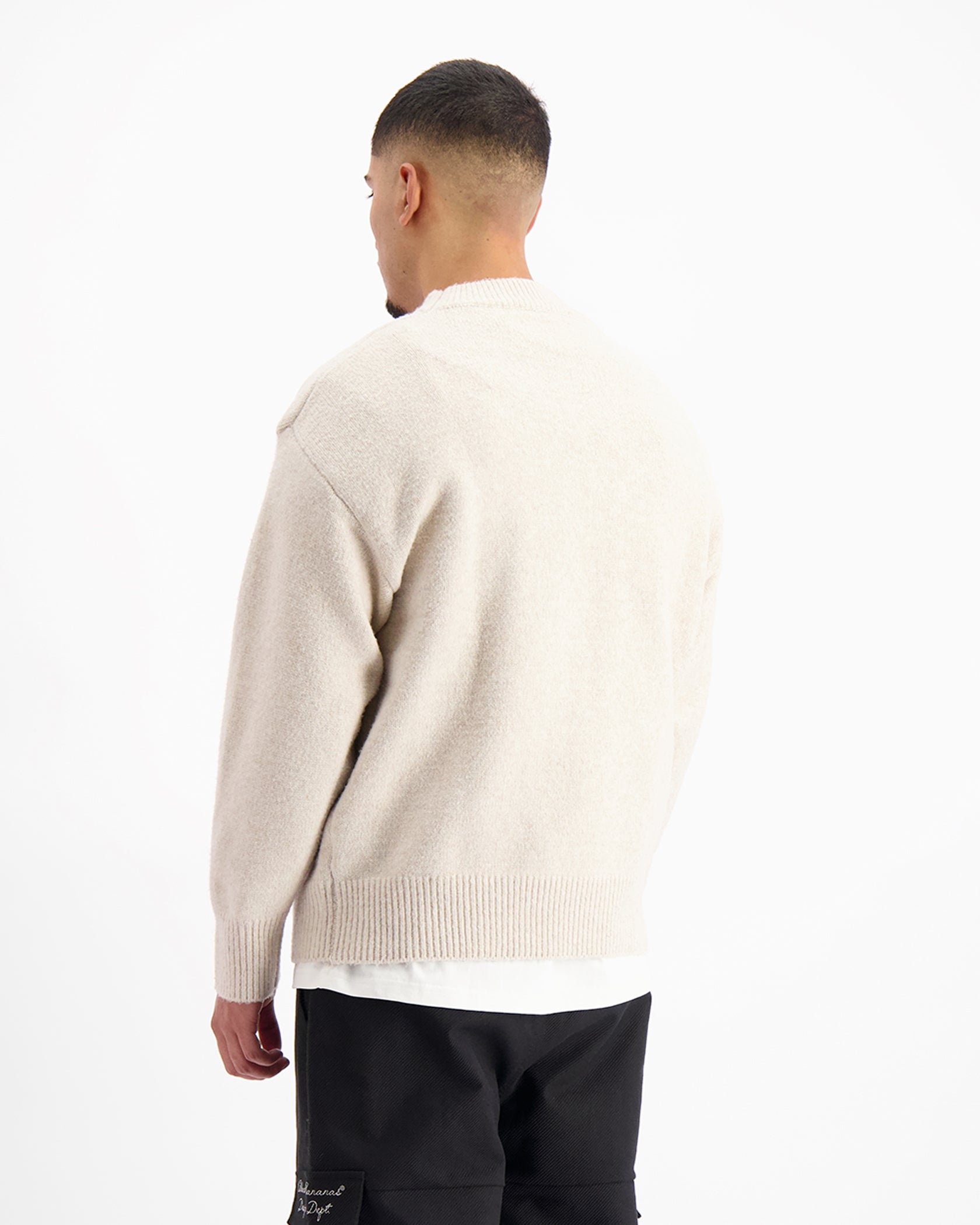 SUDADERA DE PUNTO | Beige