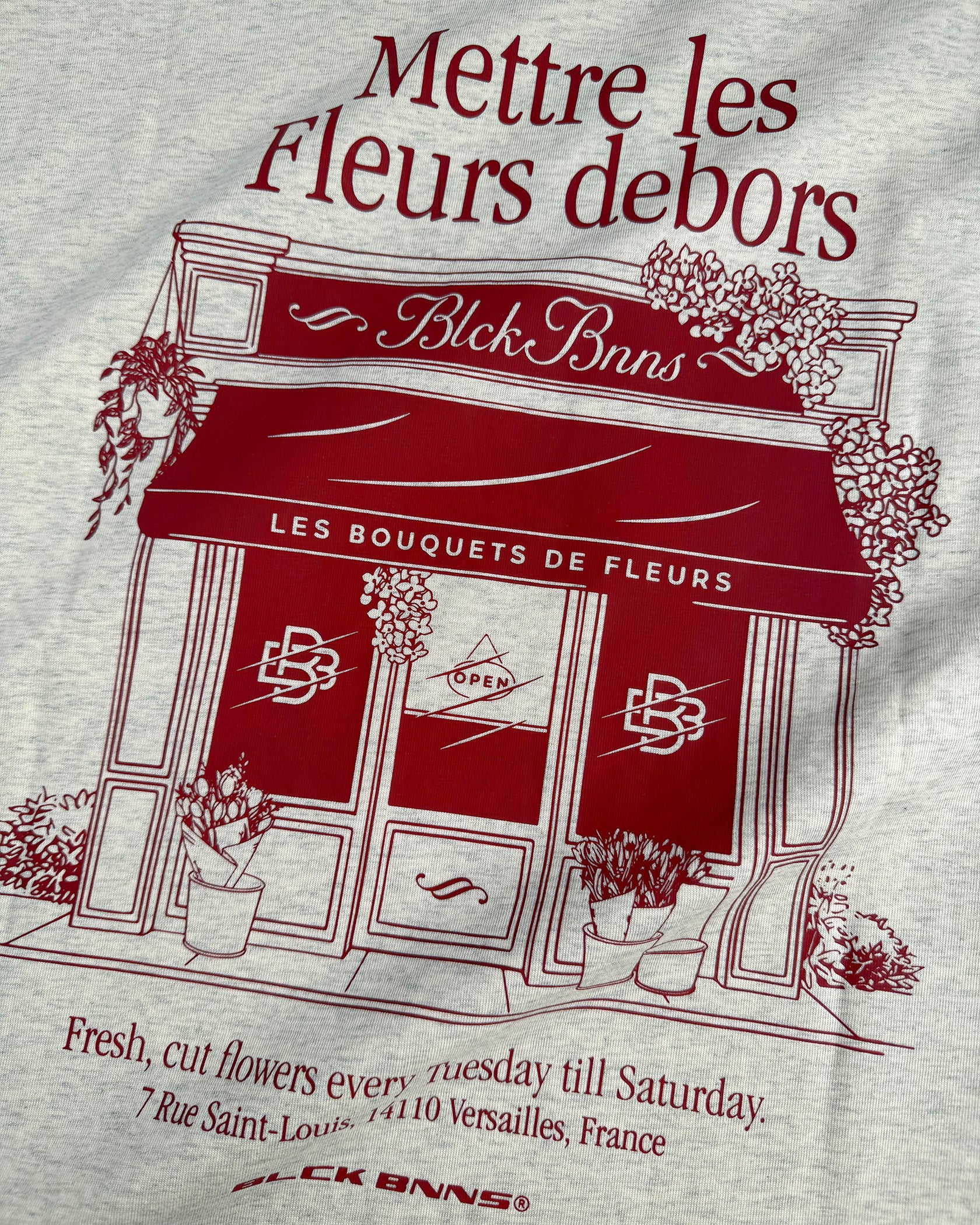 CAMISETA LES FLEURS | Beige