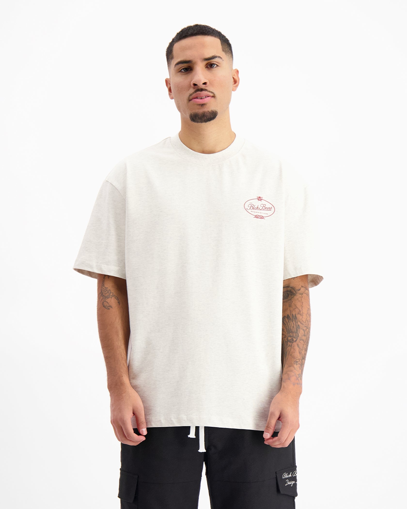 CAMISETA LES FLEURS | Beige