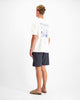 CAMISETA MARINA CLUB | Blanco hueso