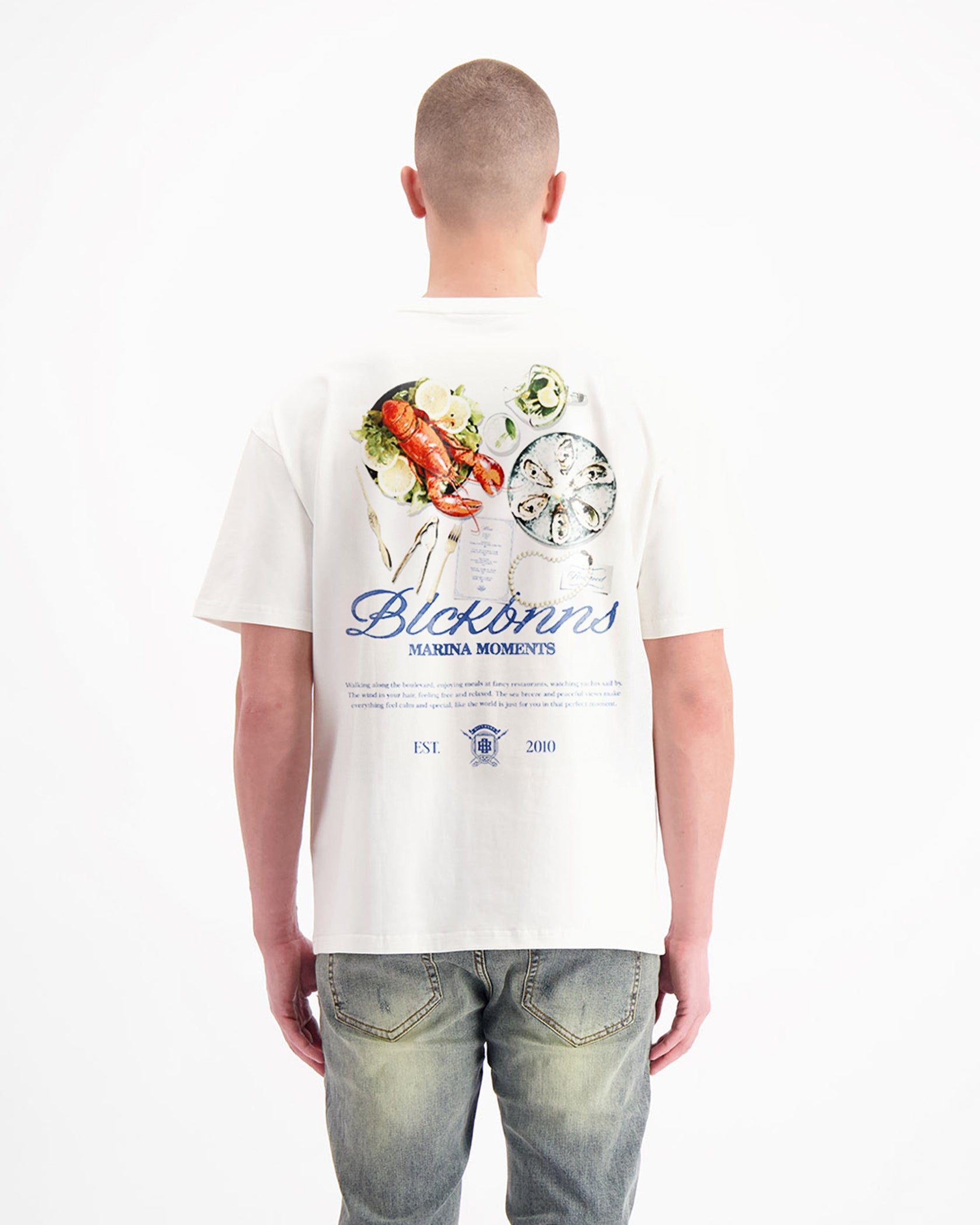 CAMISETA MESA MARINA | Blanco hueso