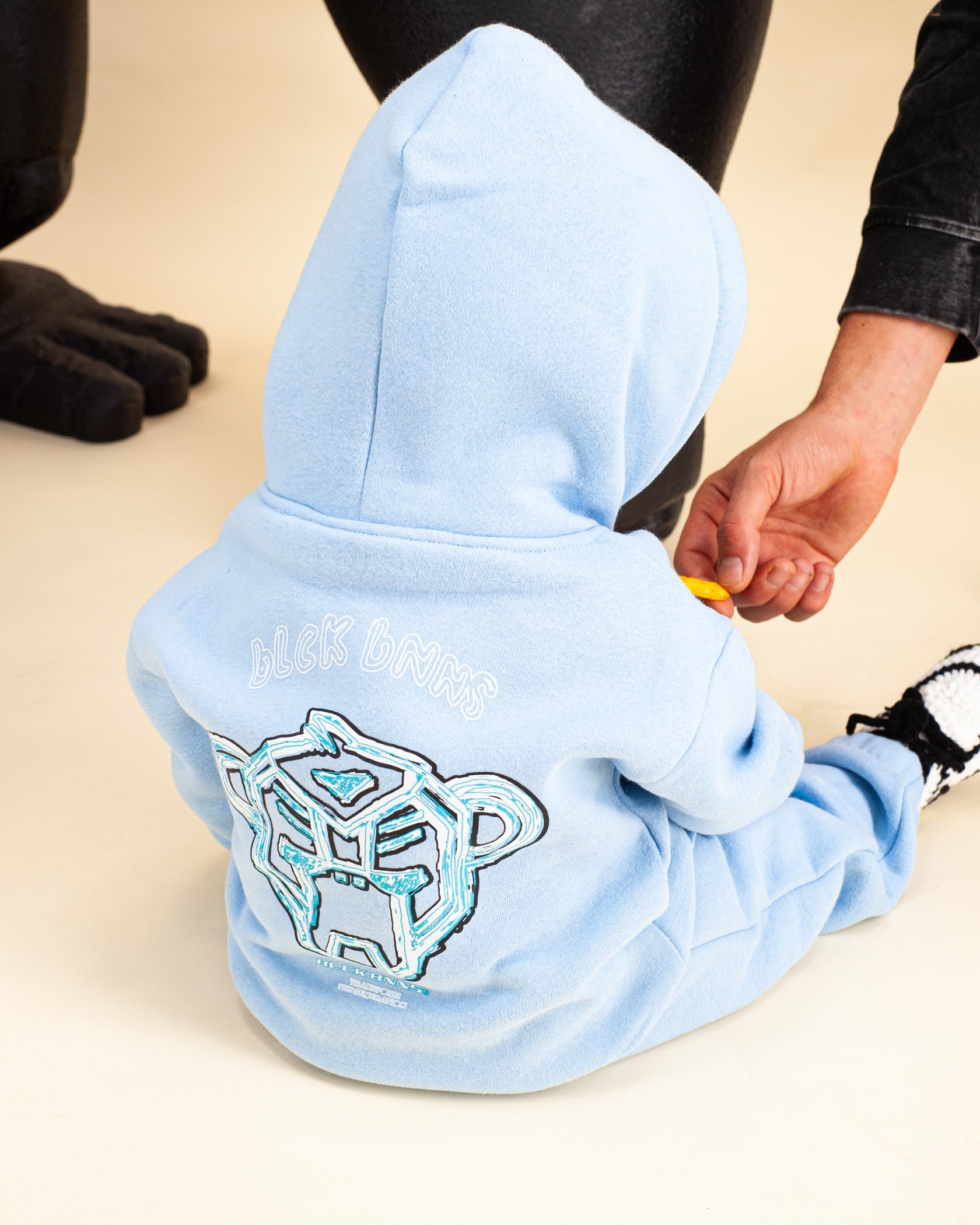 SUDADERA MC SKETCH | Azul claro