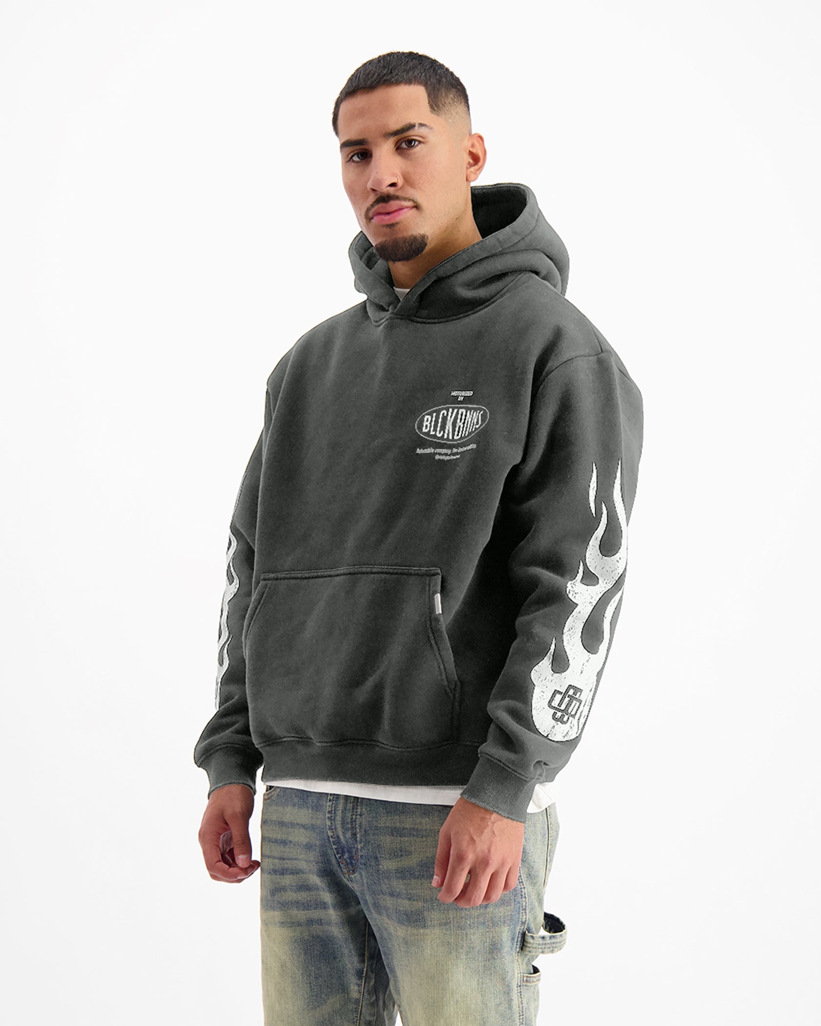 SUDADERA MONO FLAME | Negra