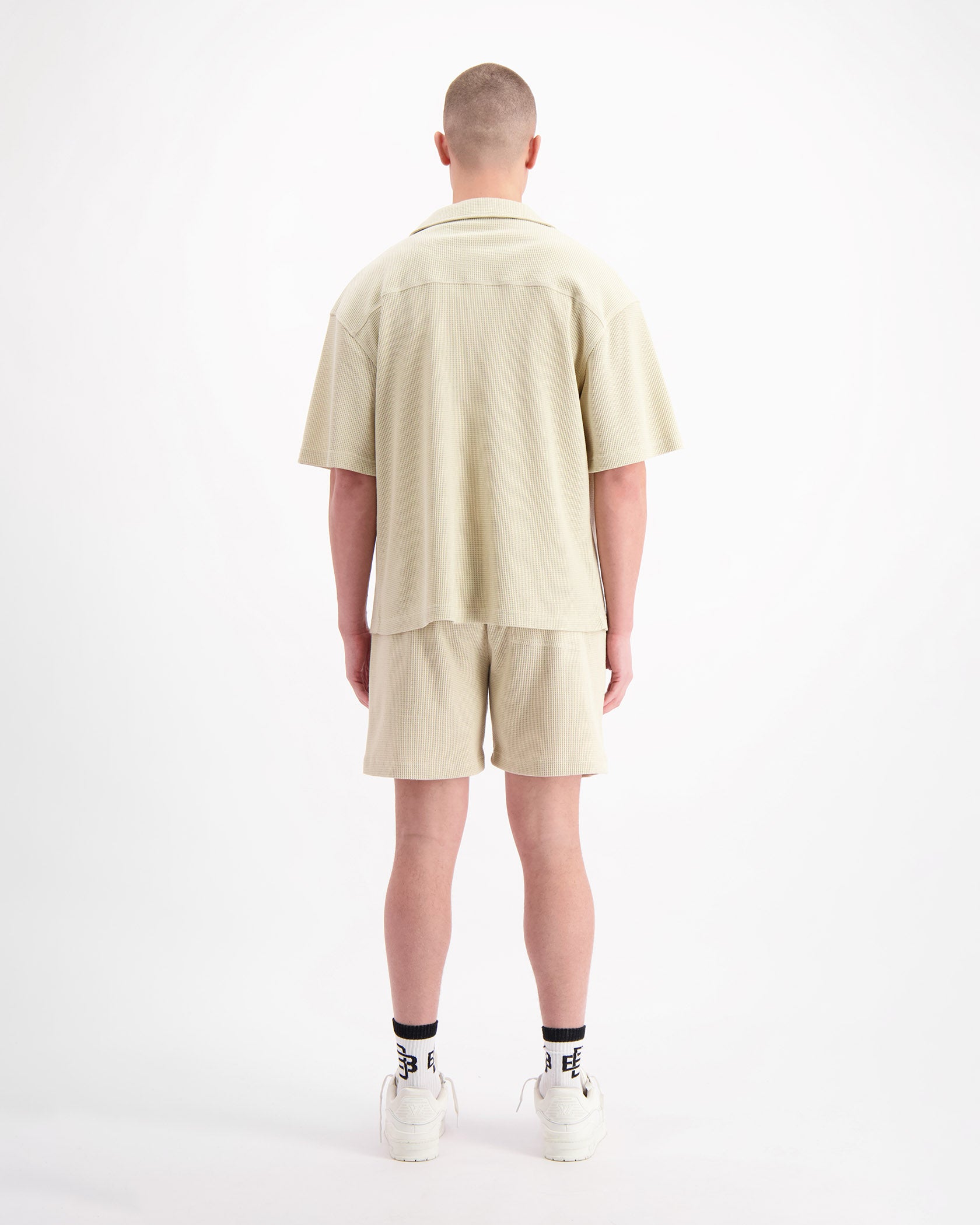 CAMISETA MONOGRAM WAFFLE | Beige