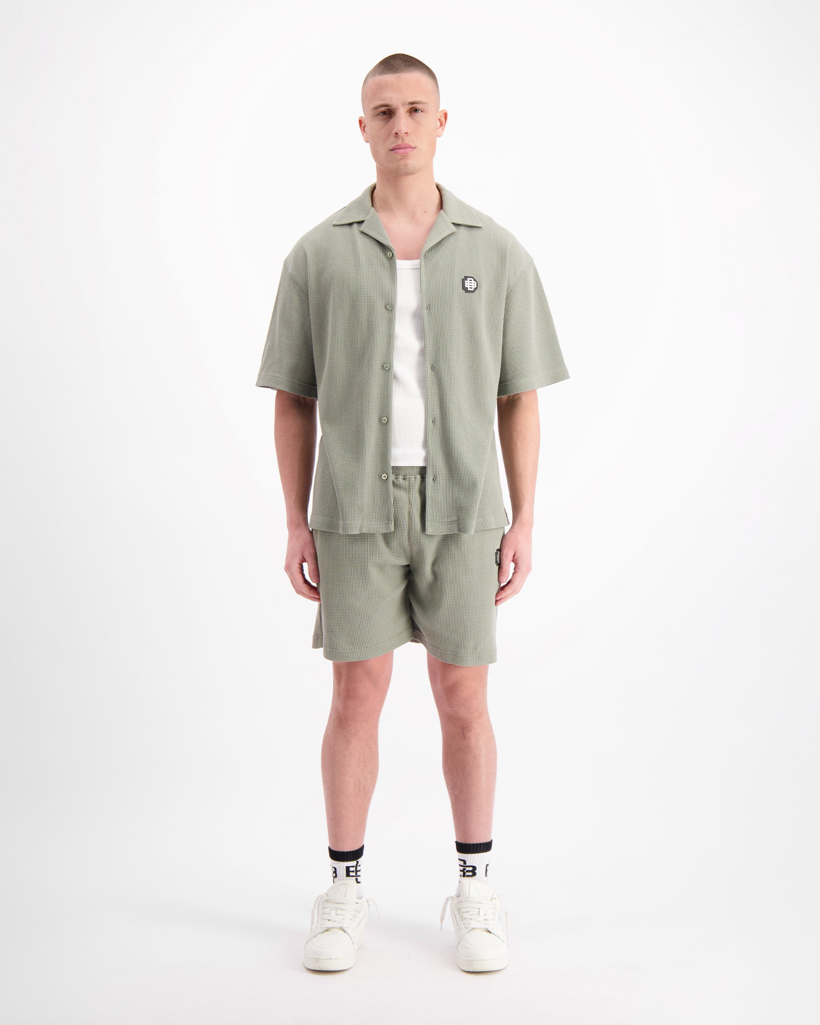 CAMISETA MONOGRAM WAFFLE | Verde