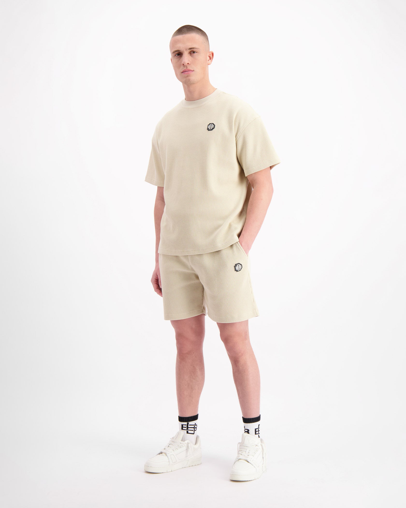 CONJUNTO MONOGRAM WAFFLE | Beige