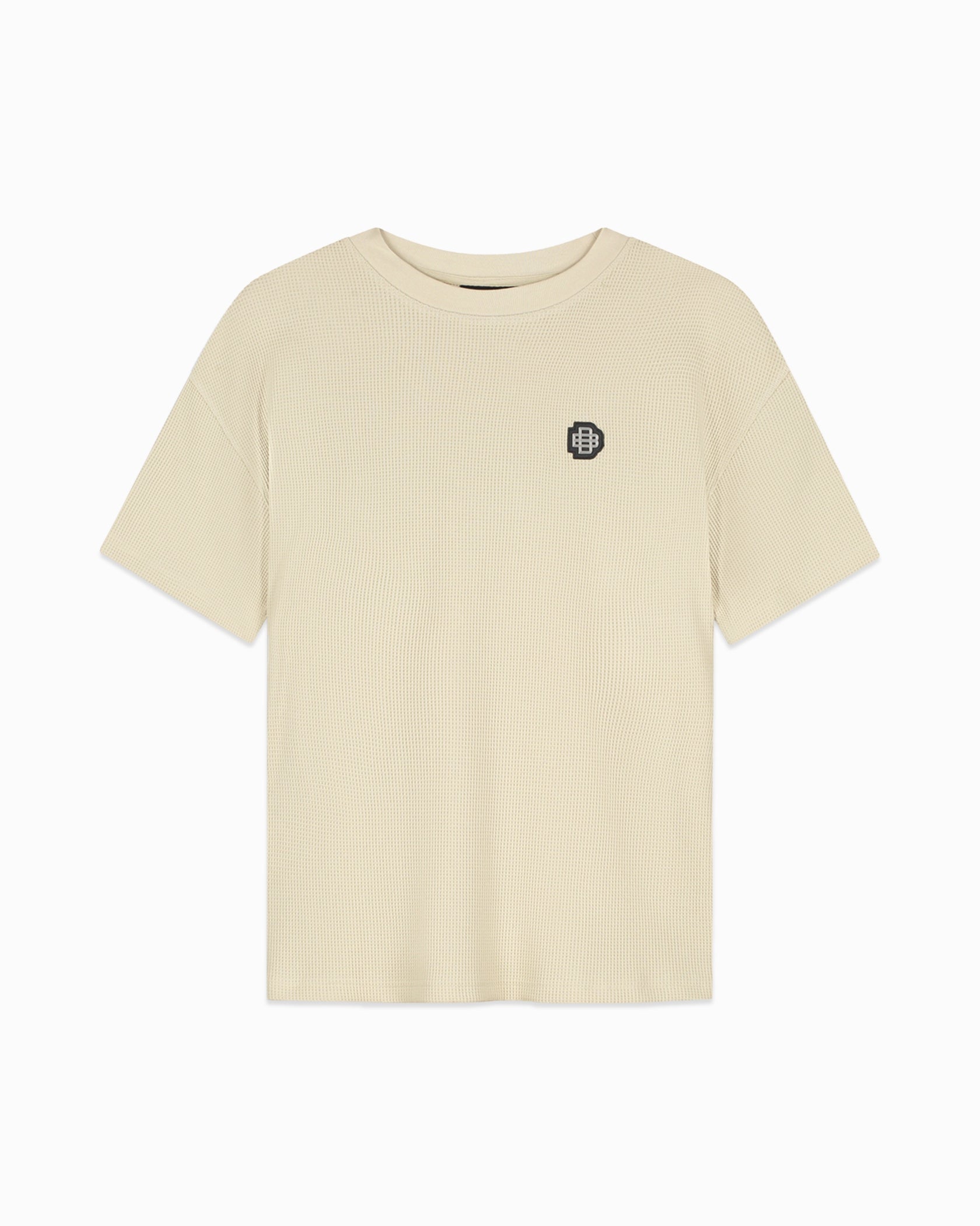 CAMISETA MONOGRAM WAFFLE | Beige