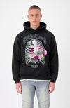 SUDADERA RIBCAGE | Negro lavado