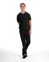POLO DE PUNTO CON BANDAS | Negro